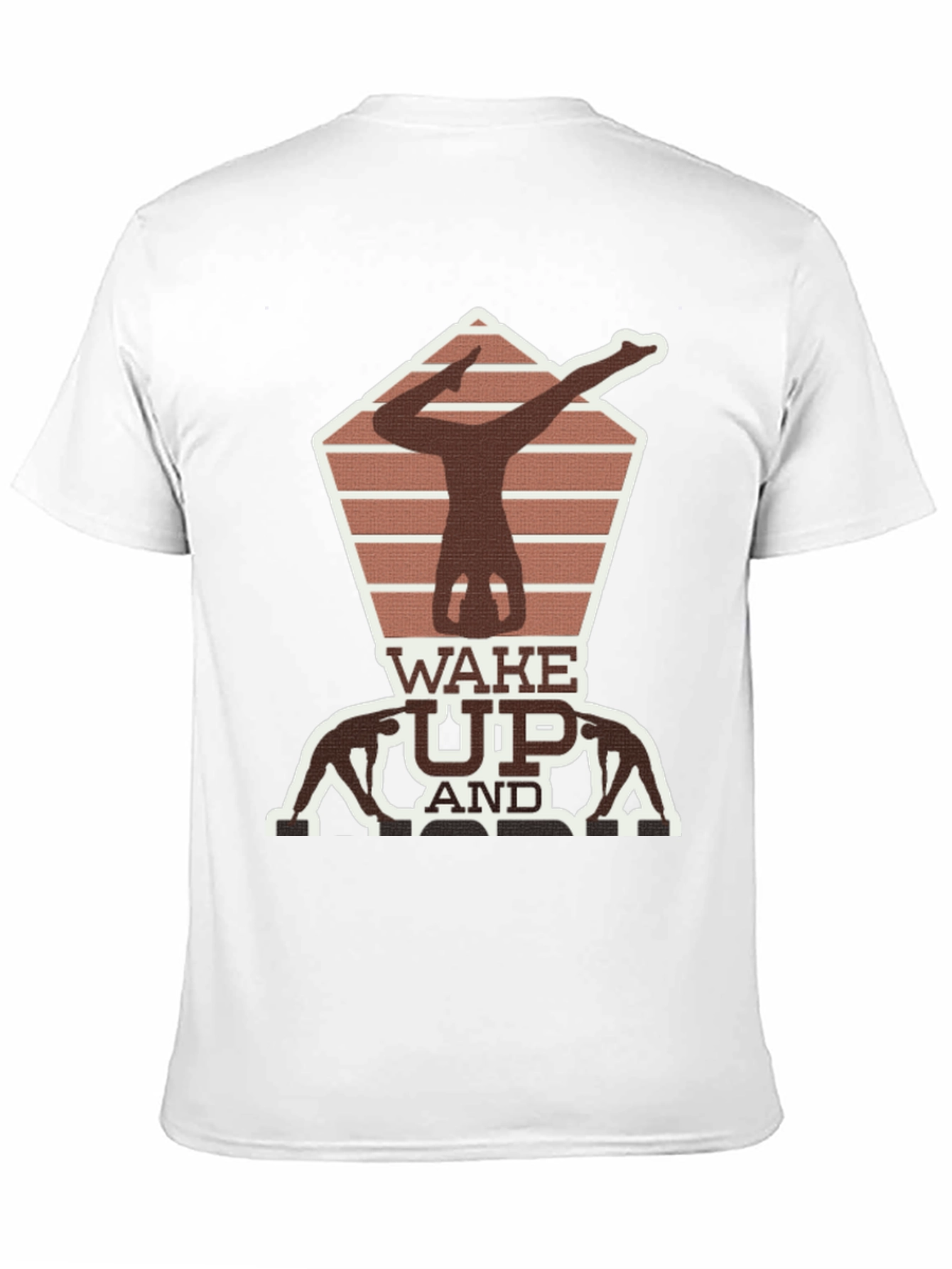 Wake Up Yoga Pose Graphic Tee