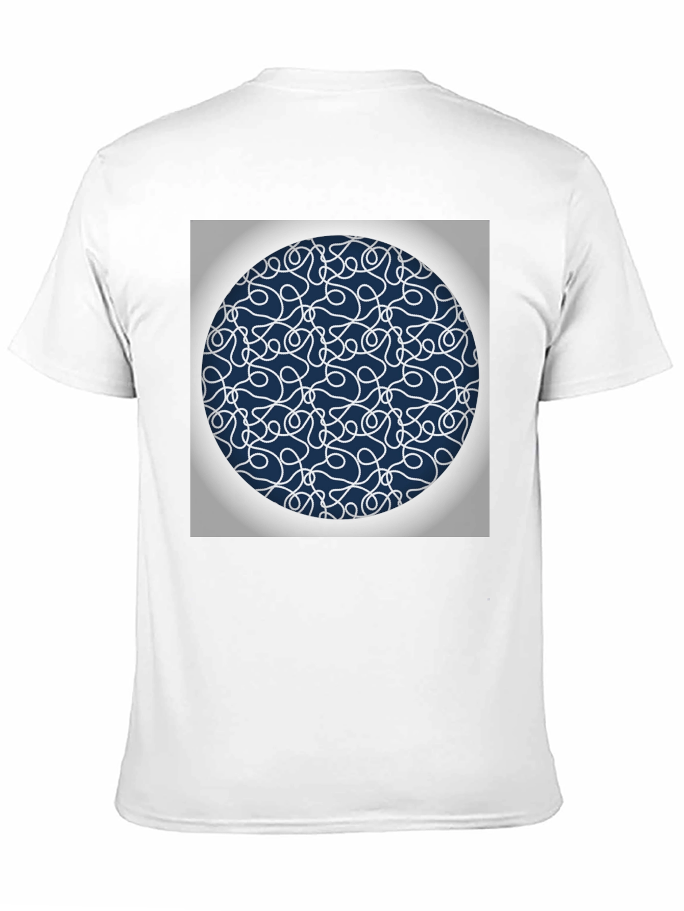 Abstract Circle Graphic Tee - Modern Casual Shirt