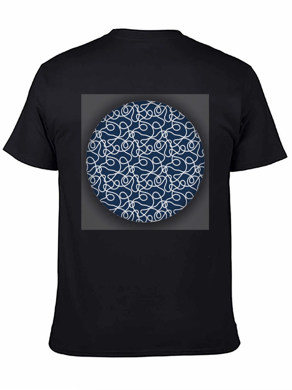 Abstract Circle Graphic Tee - Modern Casual Shirt