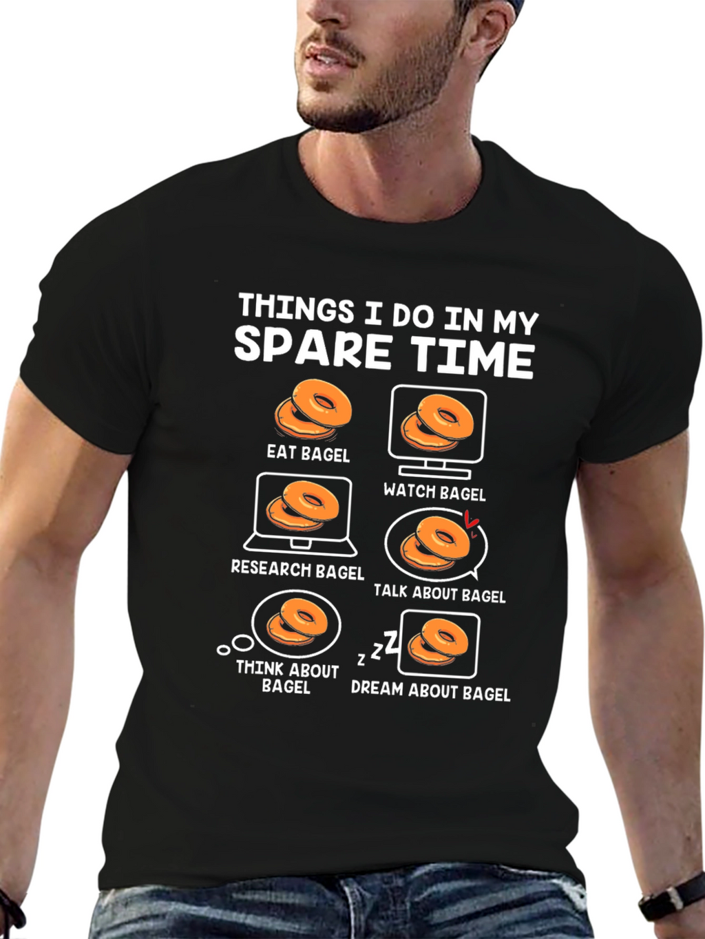 Bagel Lover T-Shirt: Spare Time Activities