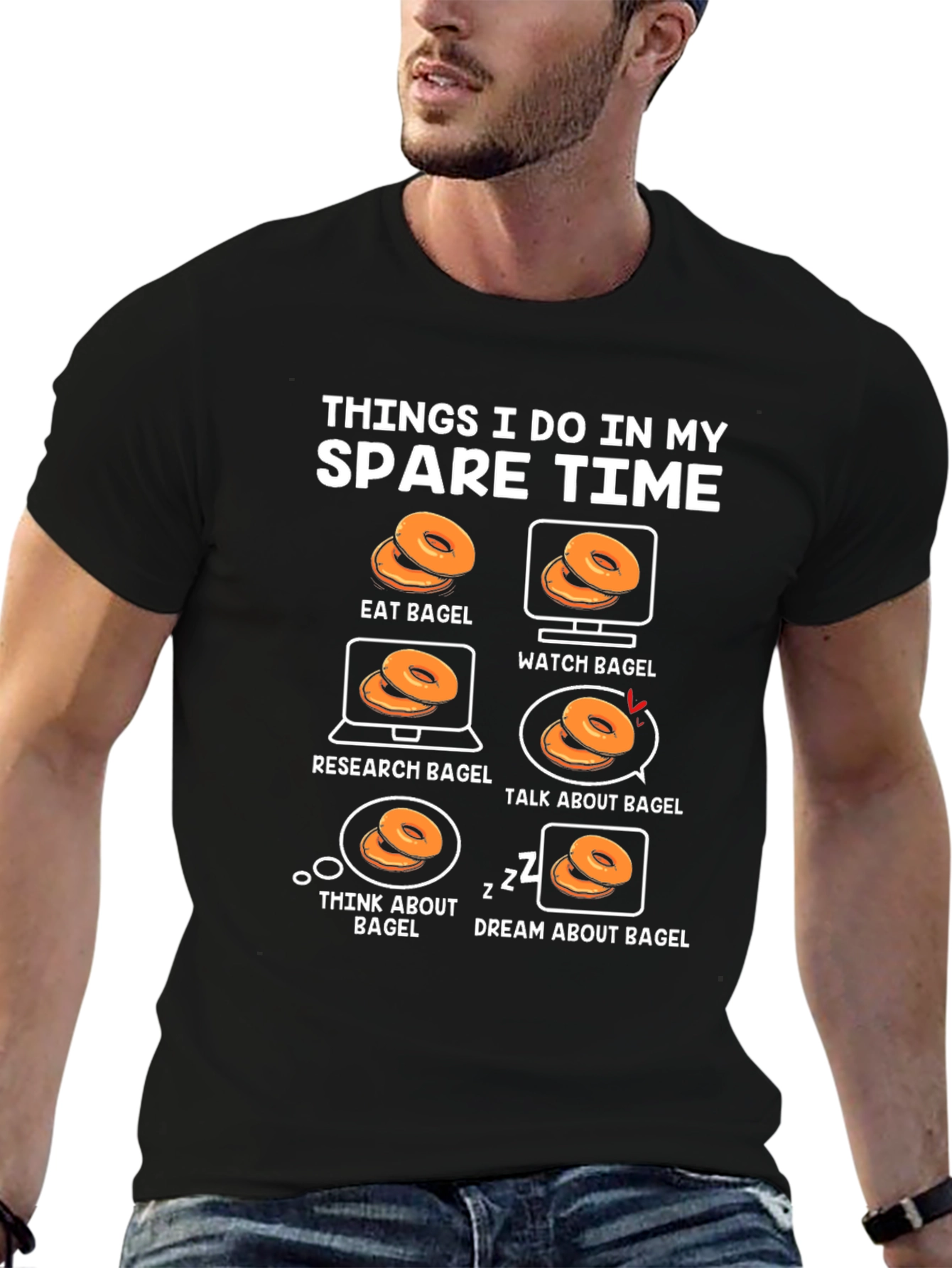 Bagel Lover T-Shirt: Spare Time Activities