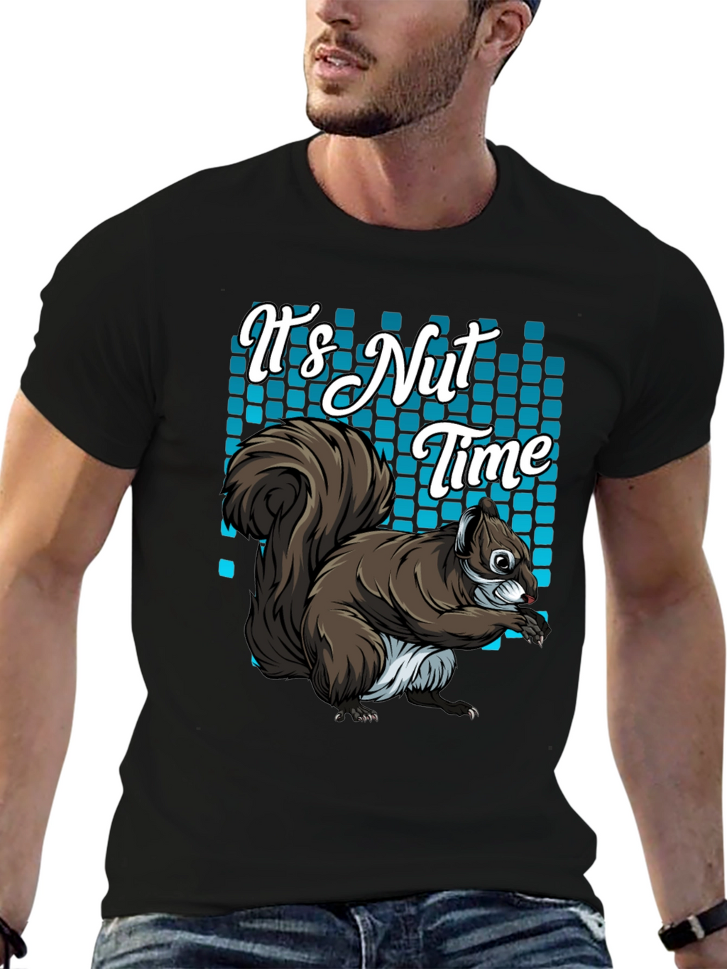 Its Nut Time Squirrel Graphic T-Shirt