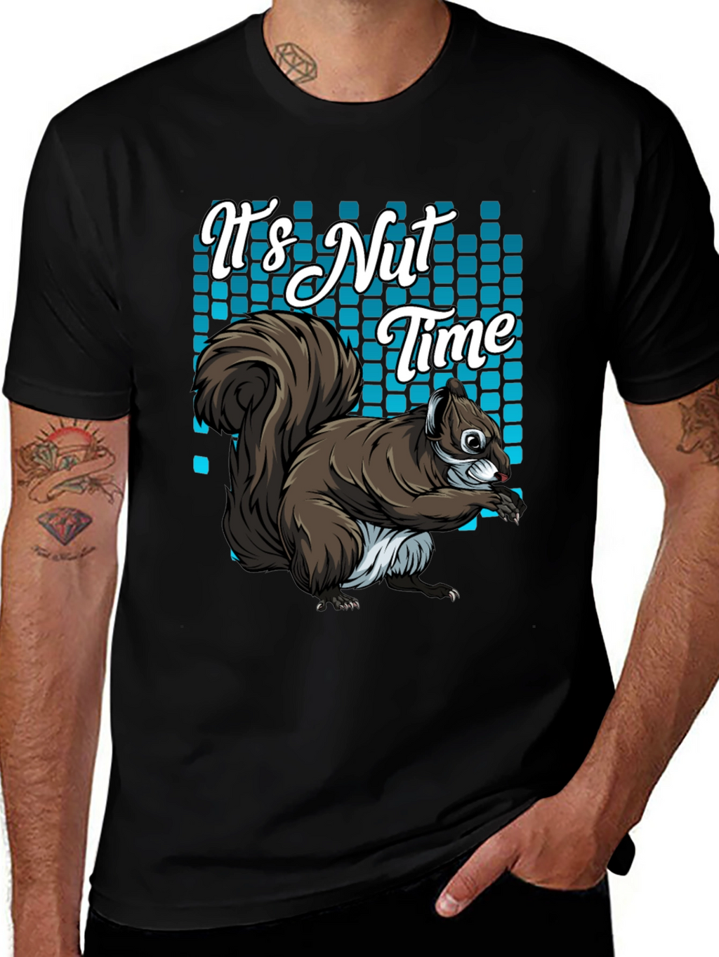 Its Nut Time Squirrel Graphic T-Shirt