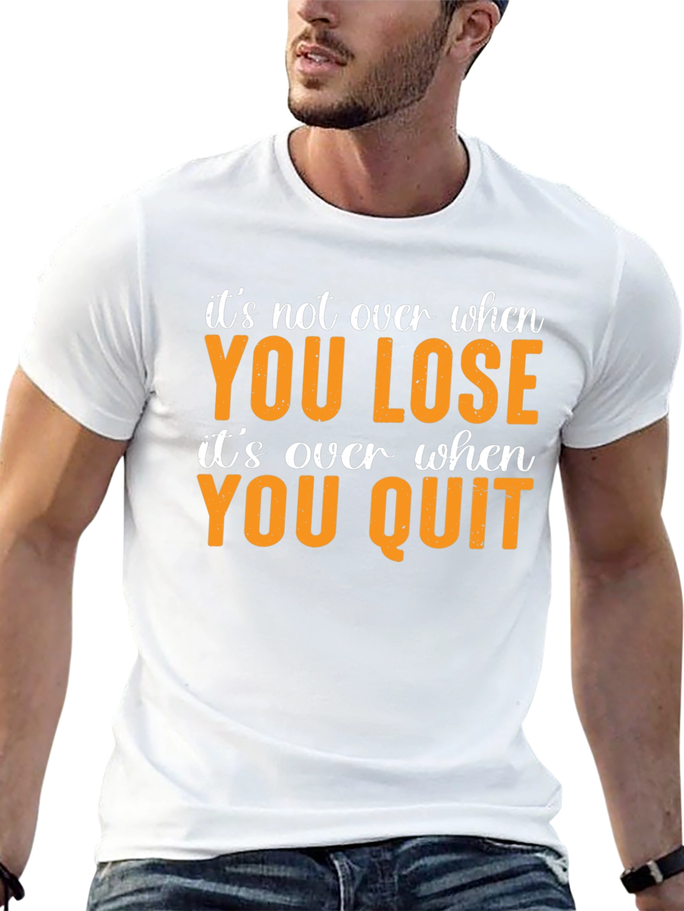 Motivational Graphic Tee - Never Quit