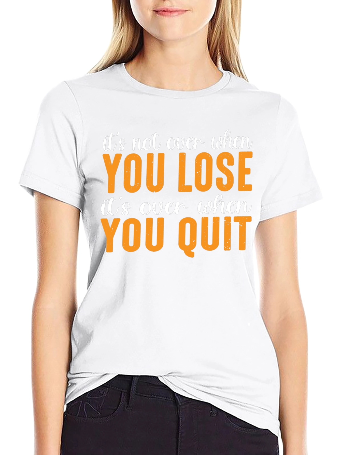 Motivational Graphic Tee - Never Quit