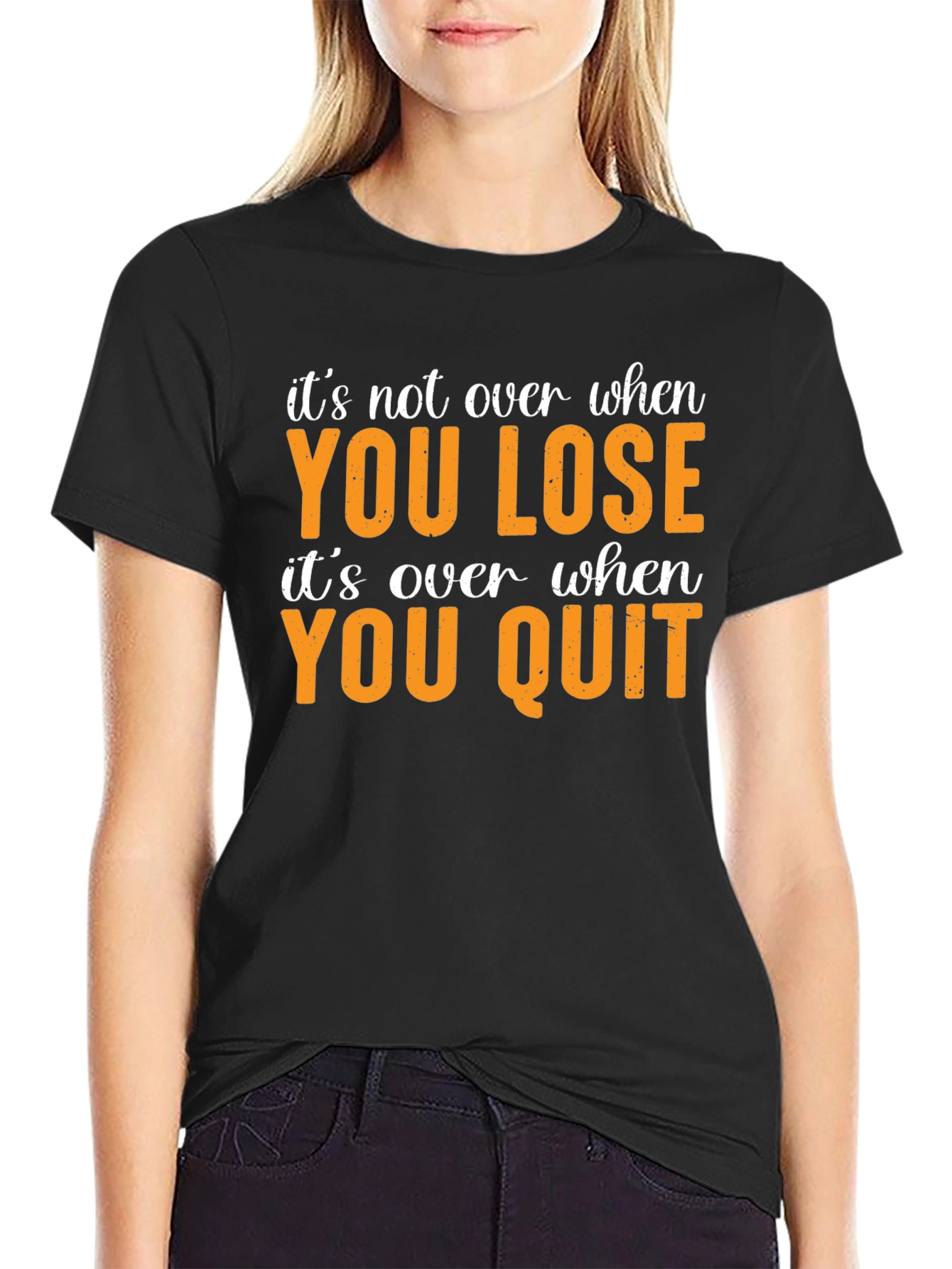 Motivational Graphic Tee - Never Quit