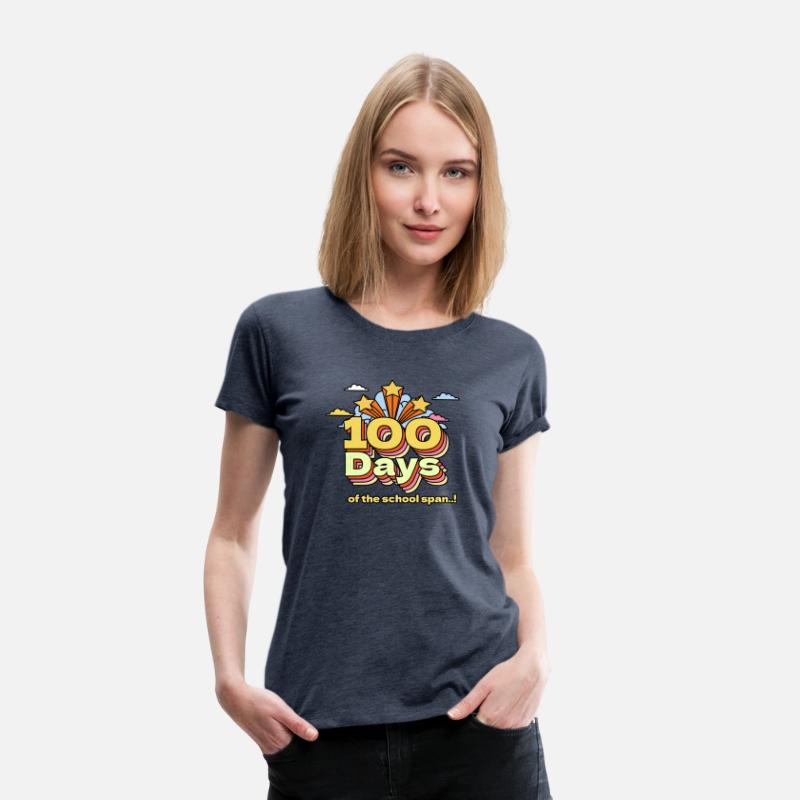 100 days of school span, funny tshirt.