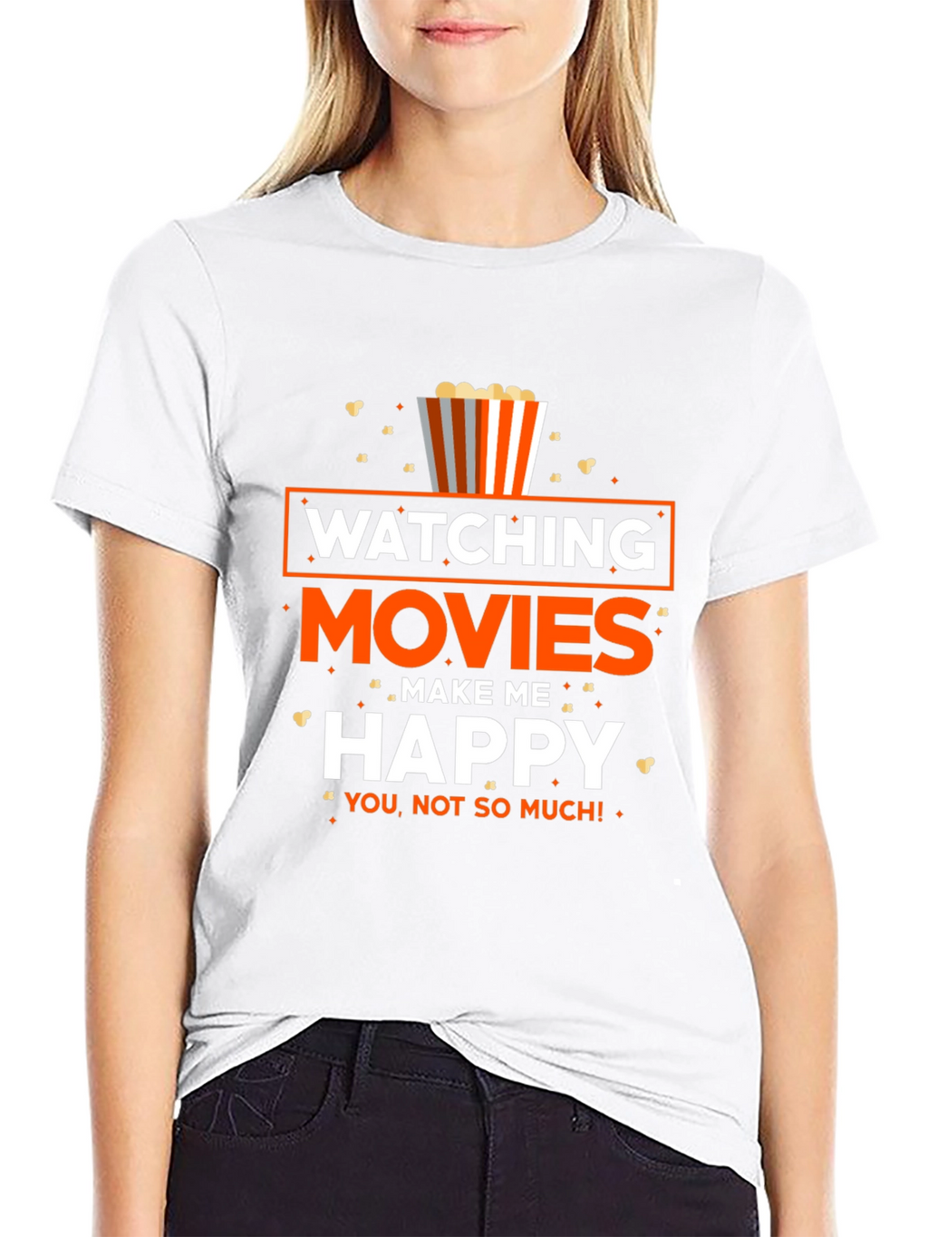 Movie Lover T-Shirt: Watching Movies Make Me Happy!