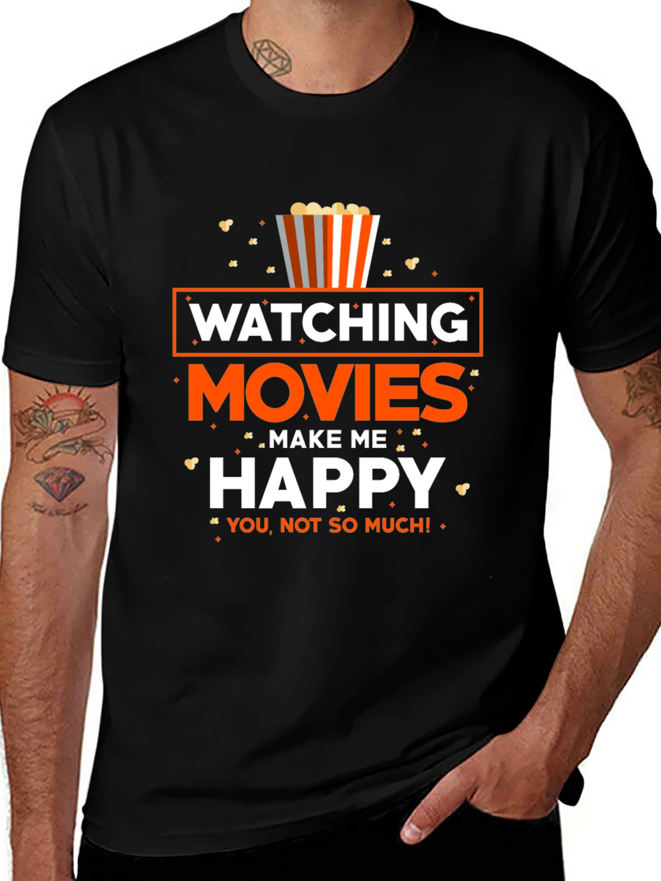 Movie Lover T-Shirt: Watching Movies Make Me Happy!