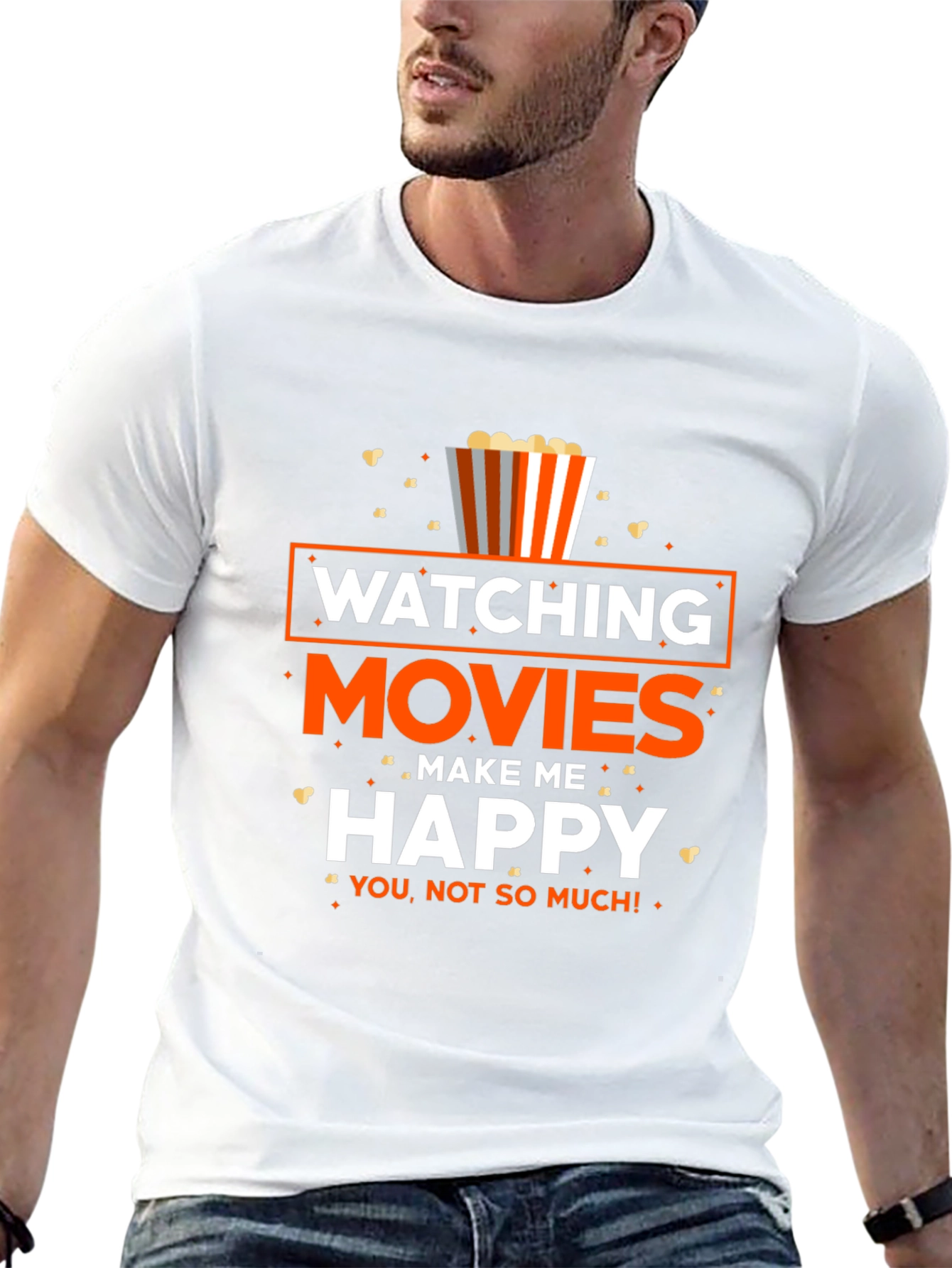 Movie Lover T-Shirt: Watching Movies Make Me Happy!