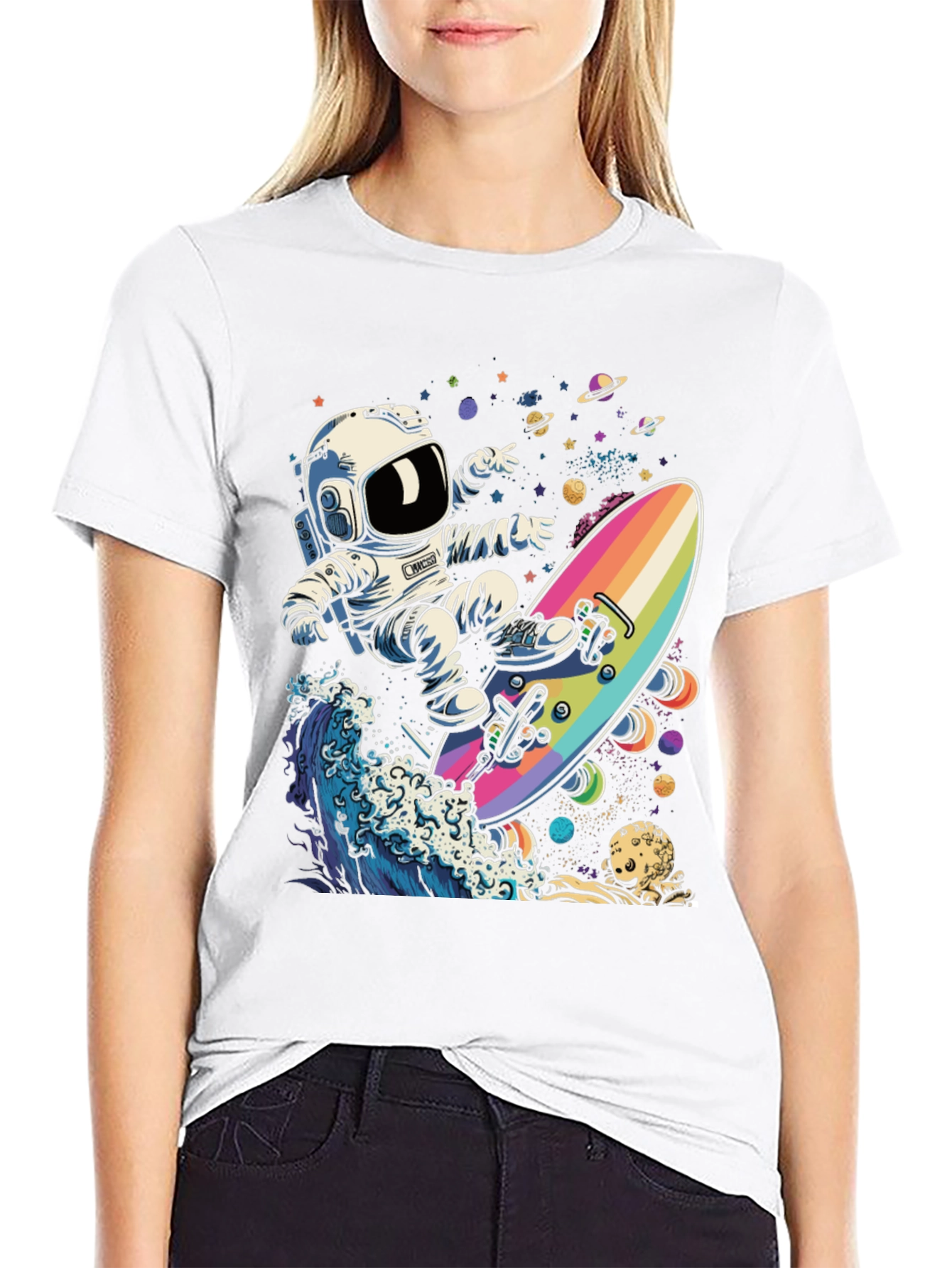 Astronaut Skateboarder T-Shirt