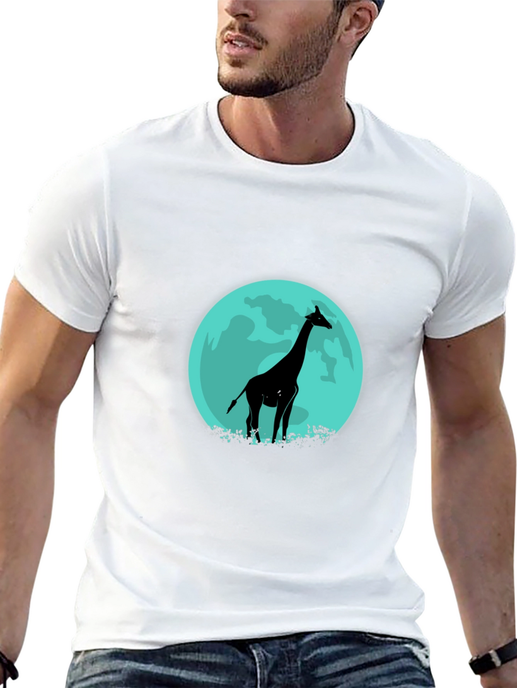 Giraffe Silhouette Tee - Lunar Design