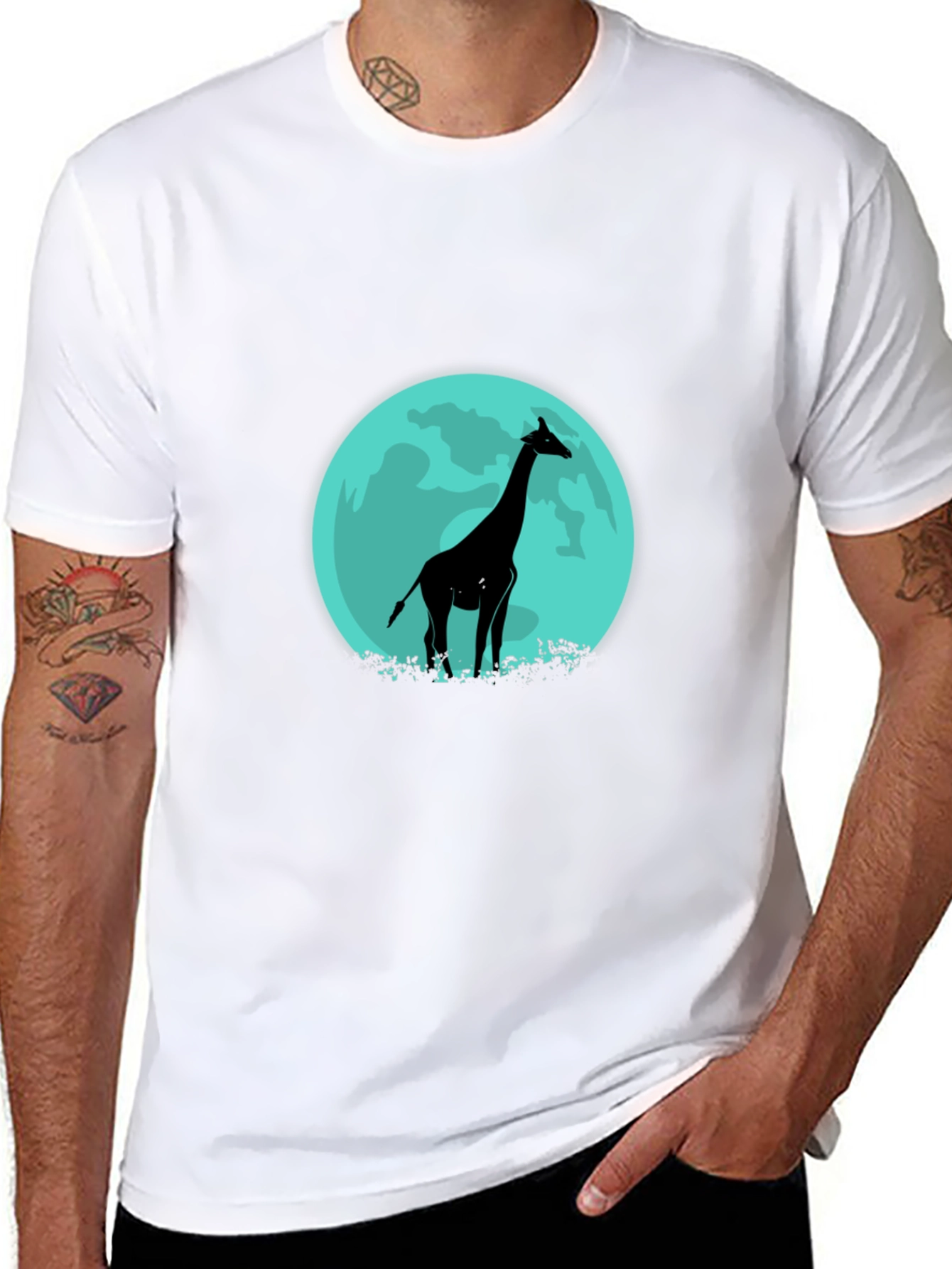 Giraffe Silhouette Tee - Lunar Design