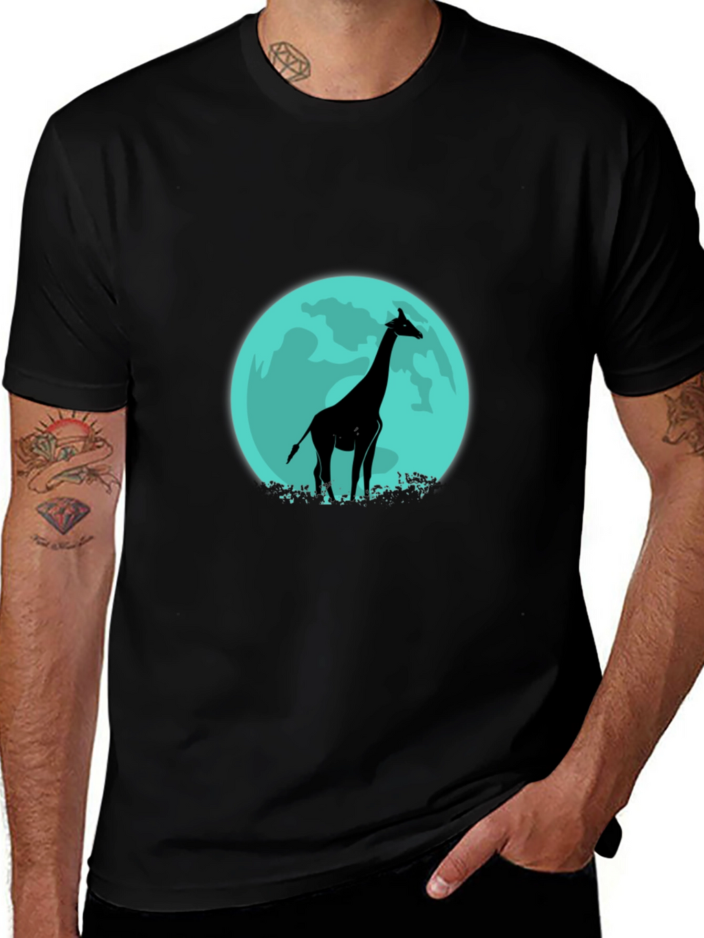 Giraffe Silhouette Tee - Lunar Design