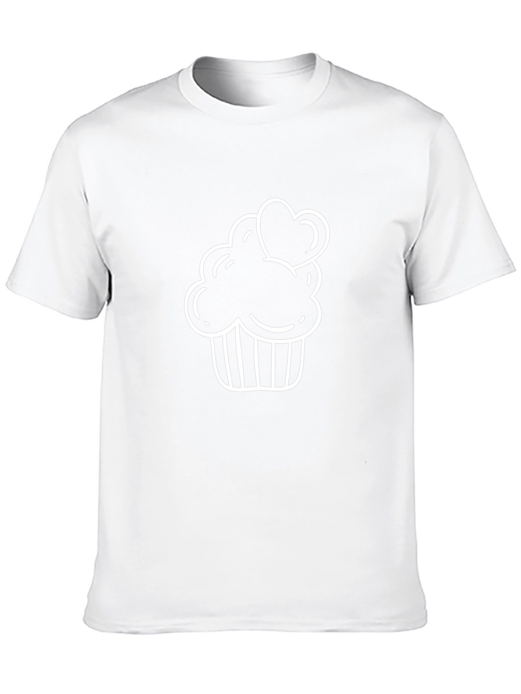 Cupcake Heart Tee - Sweet Graphic T-Shirt