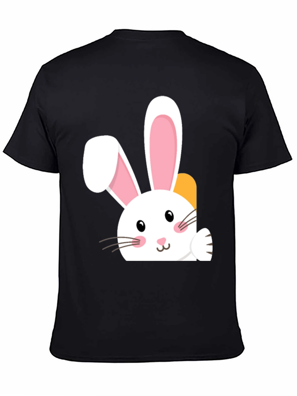 Cute Easter Bunny Black T-Shirt