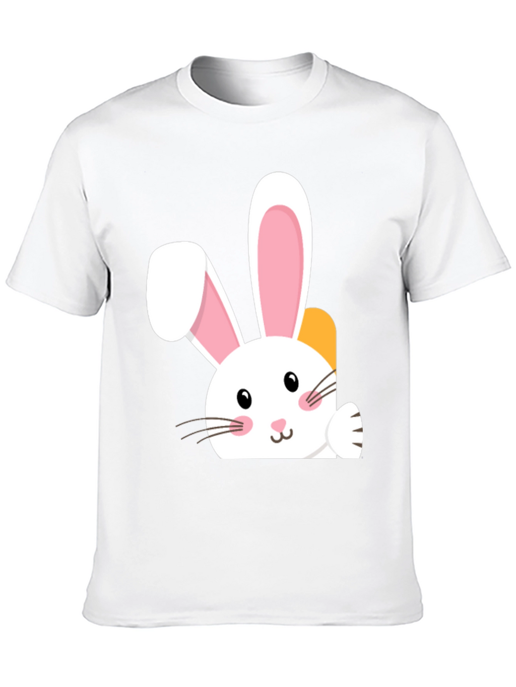 Cute Easter Bunny Black T-Shirt