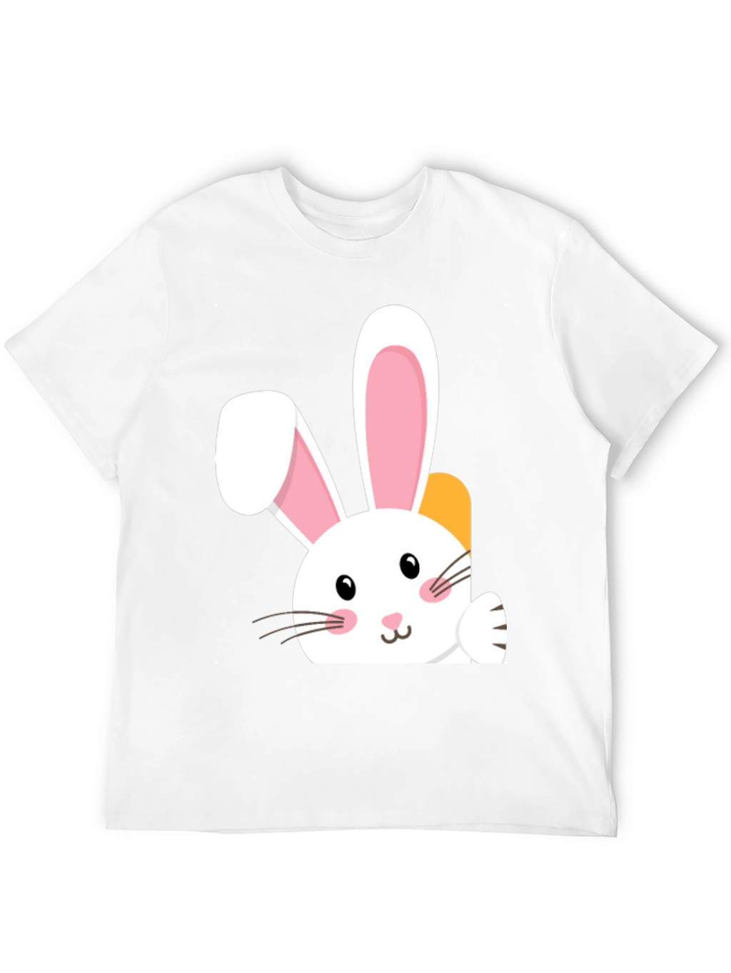 Cute Easter Bunny Black T-Shirt