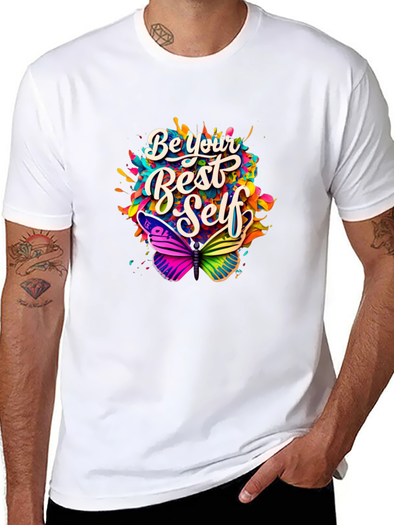 Be Your Best Self Butterfly Graphic Tee