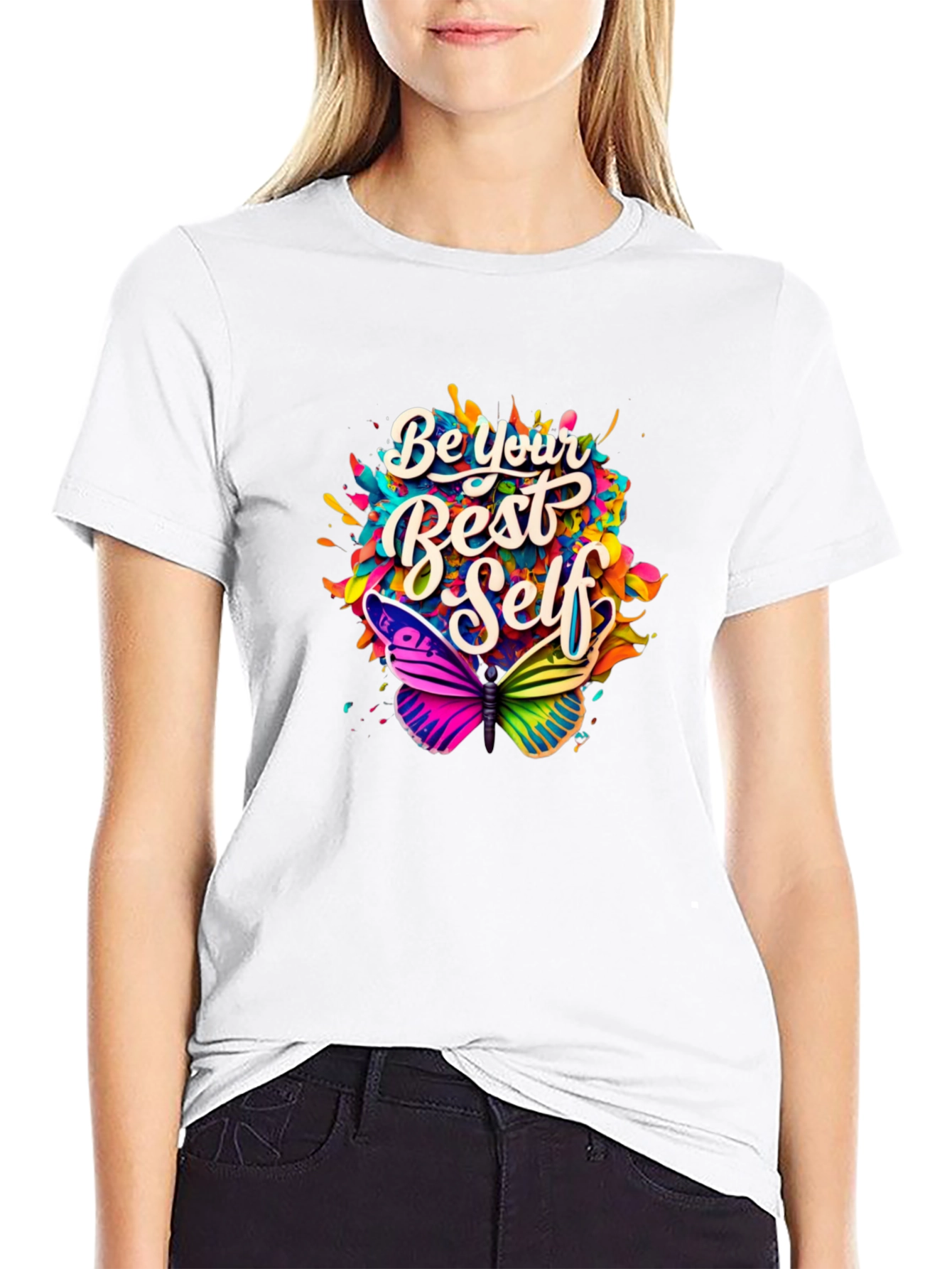 Be Your Best Self Butterfly Graphic Tee
