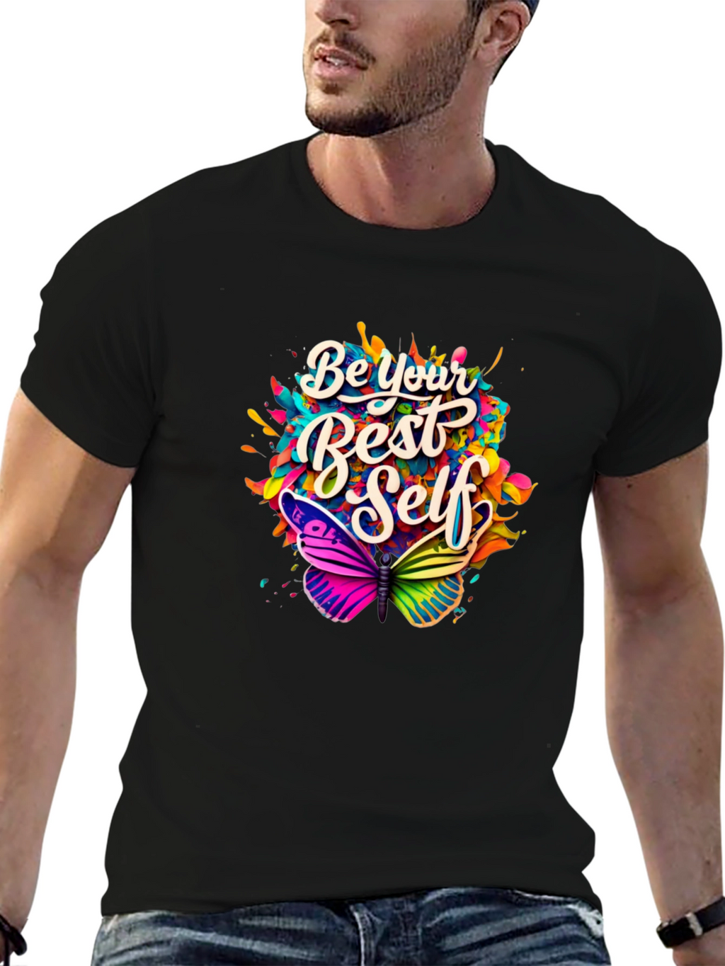 Be Your Best Self Butterfly Graphic Tee