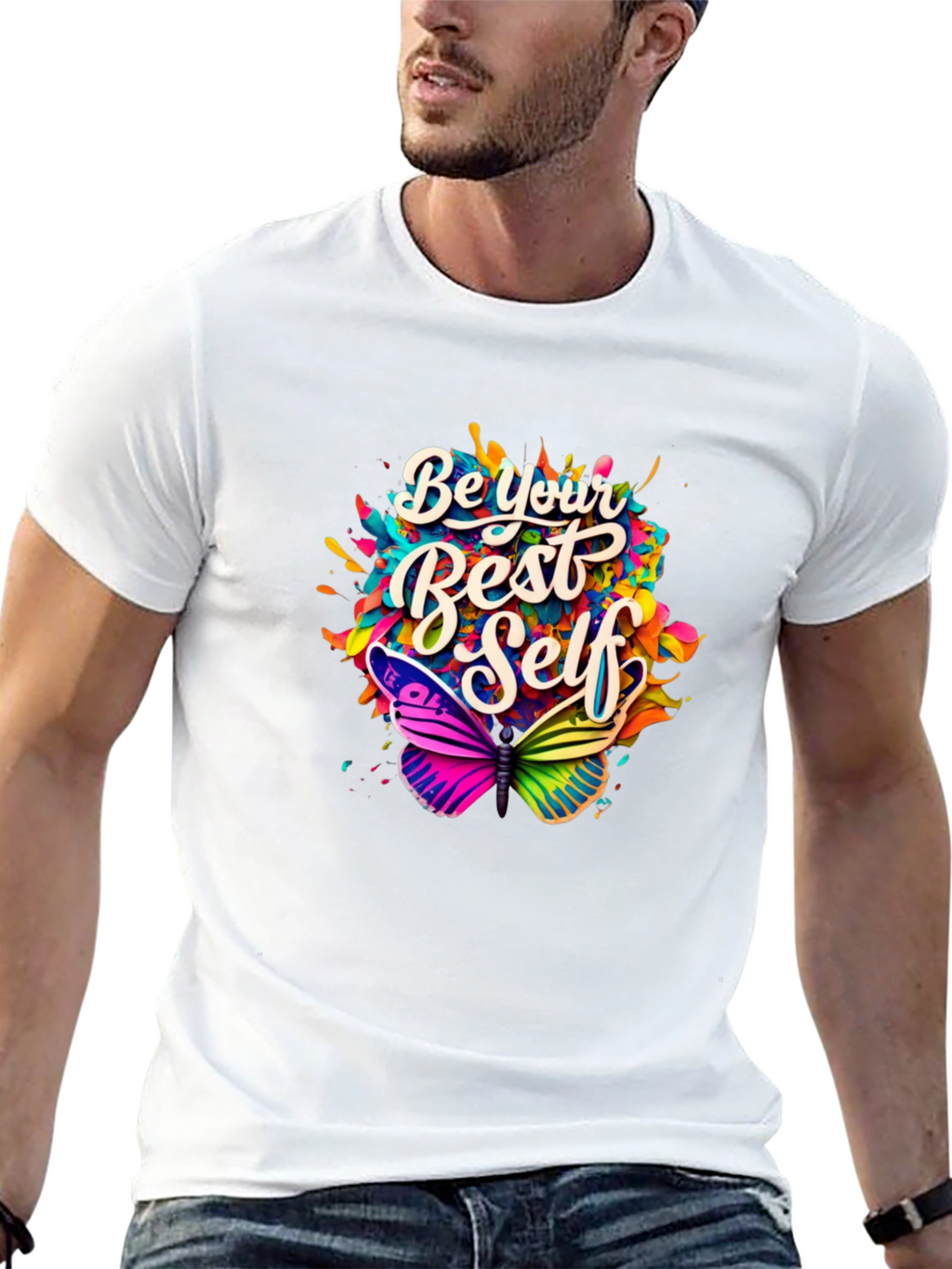 Be Your Best Self Butterfly Graphic Tee
