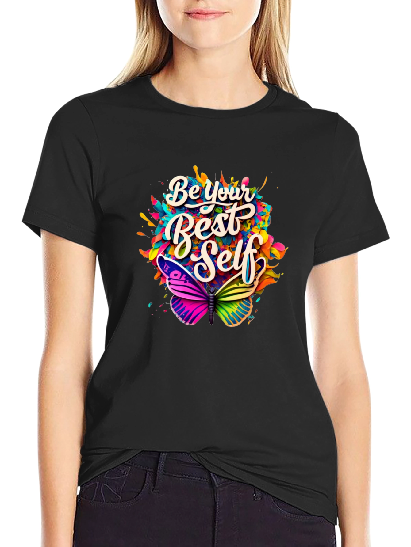 Be Your Best Self Butterfly Graphic Tee