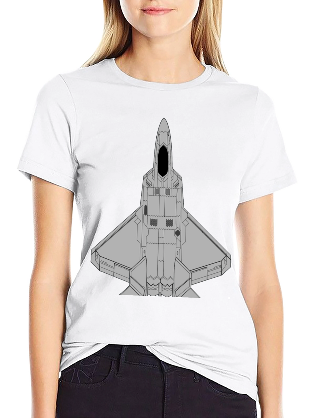 Stealth Fighter Jet Graphic T-Shirt