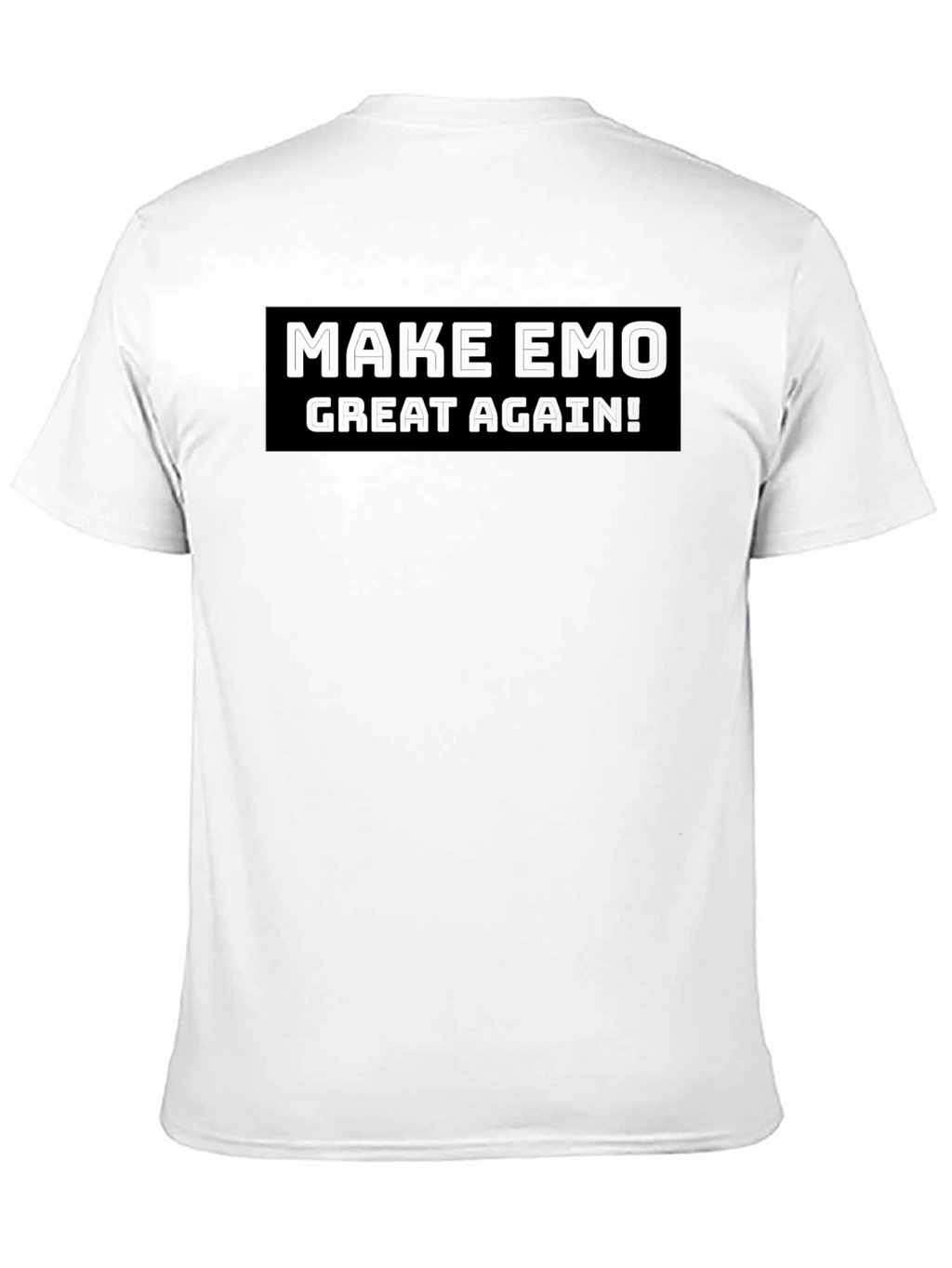 Make Emo Great Again Black Graphic Tee