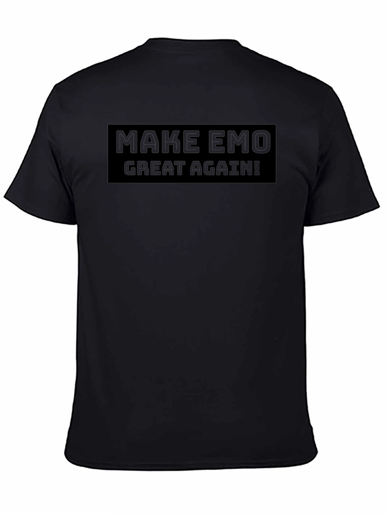 Make Emo Great Again Black Graphic Tee