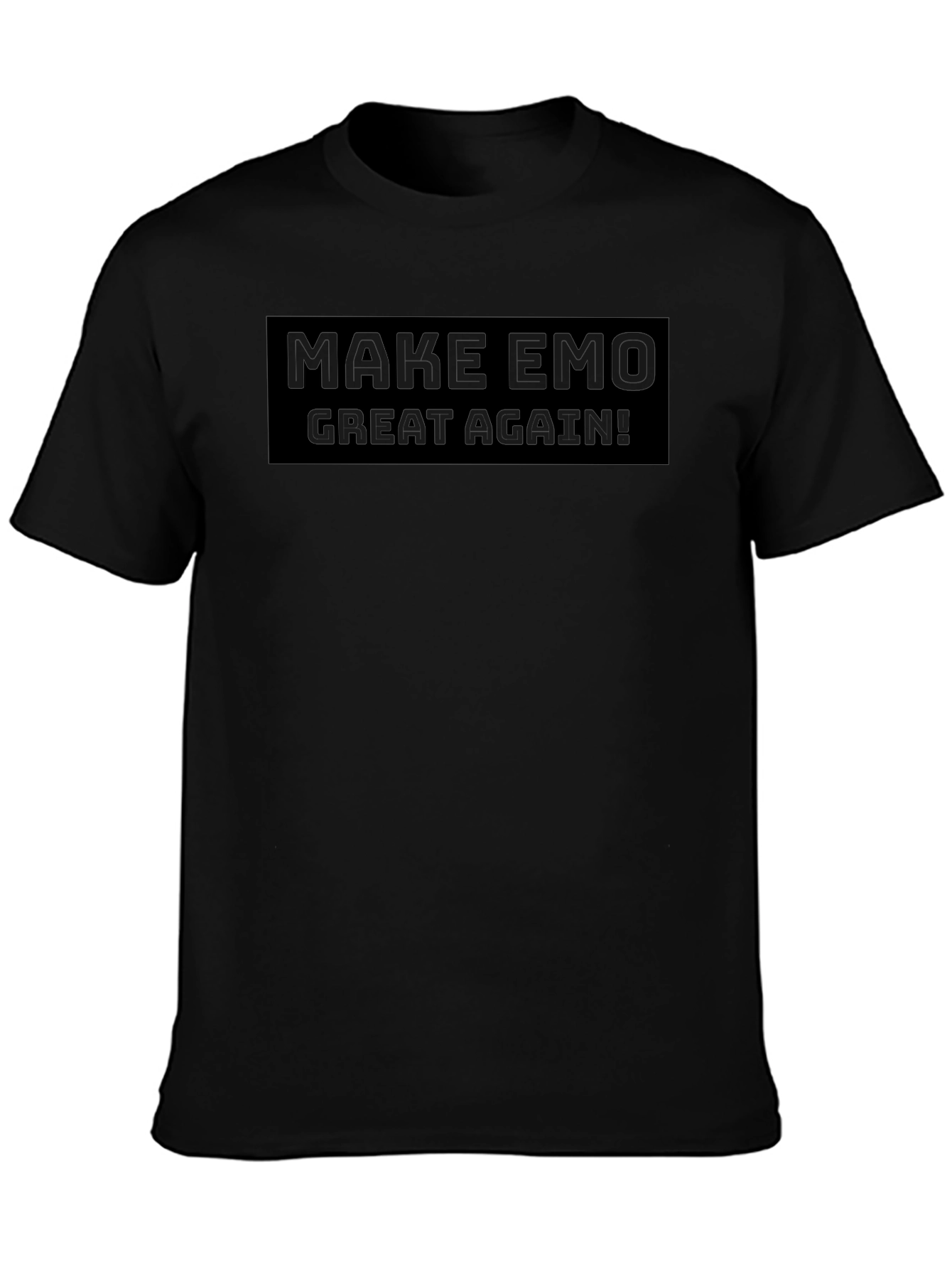 Make Emo Great Again Black Graphic Tee