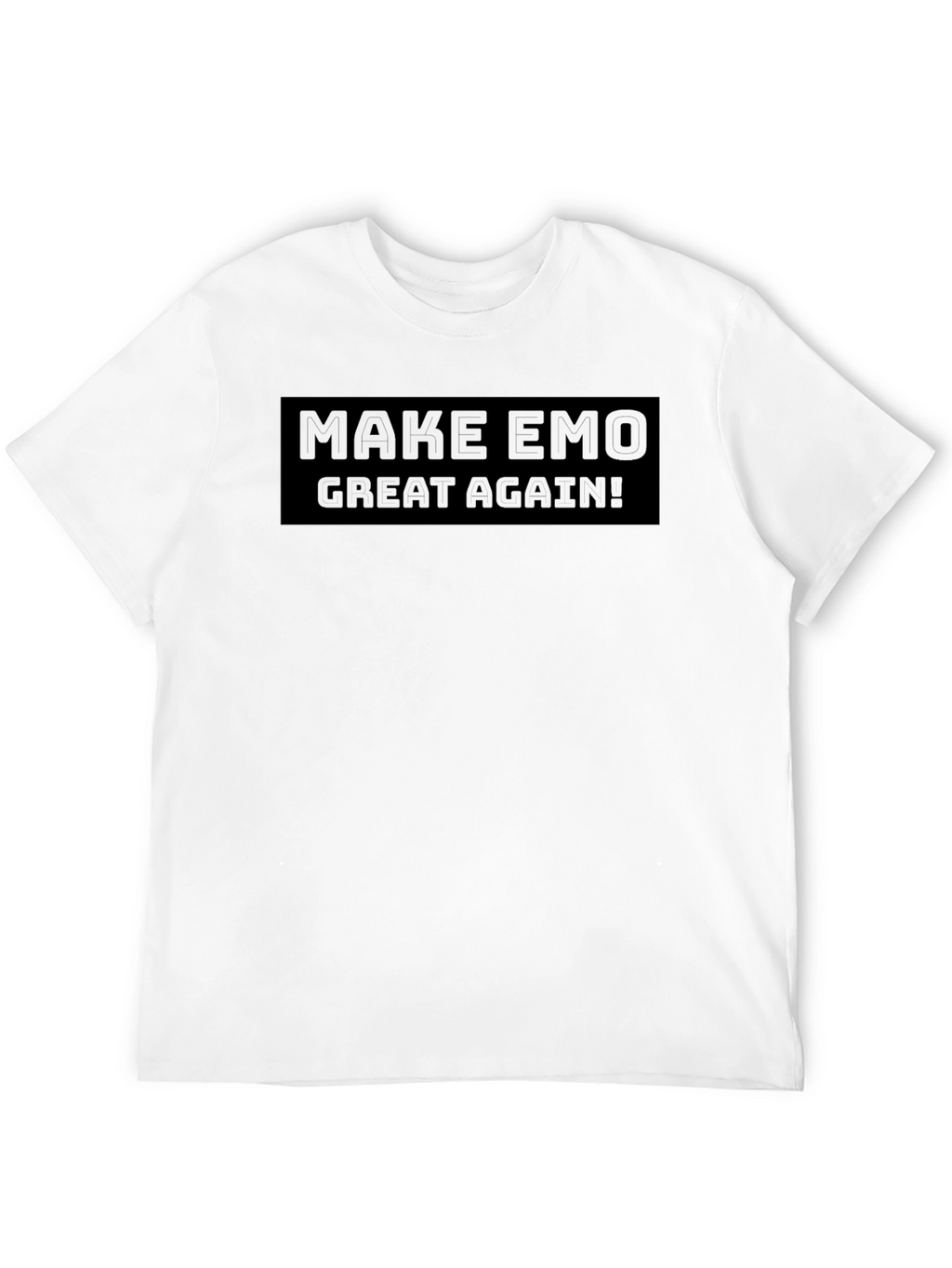 Make Emo Great Again Black Graphic Tee