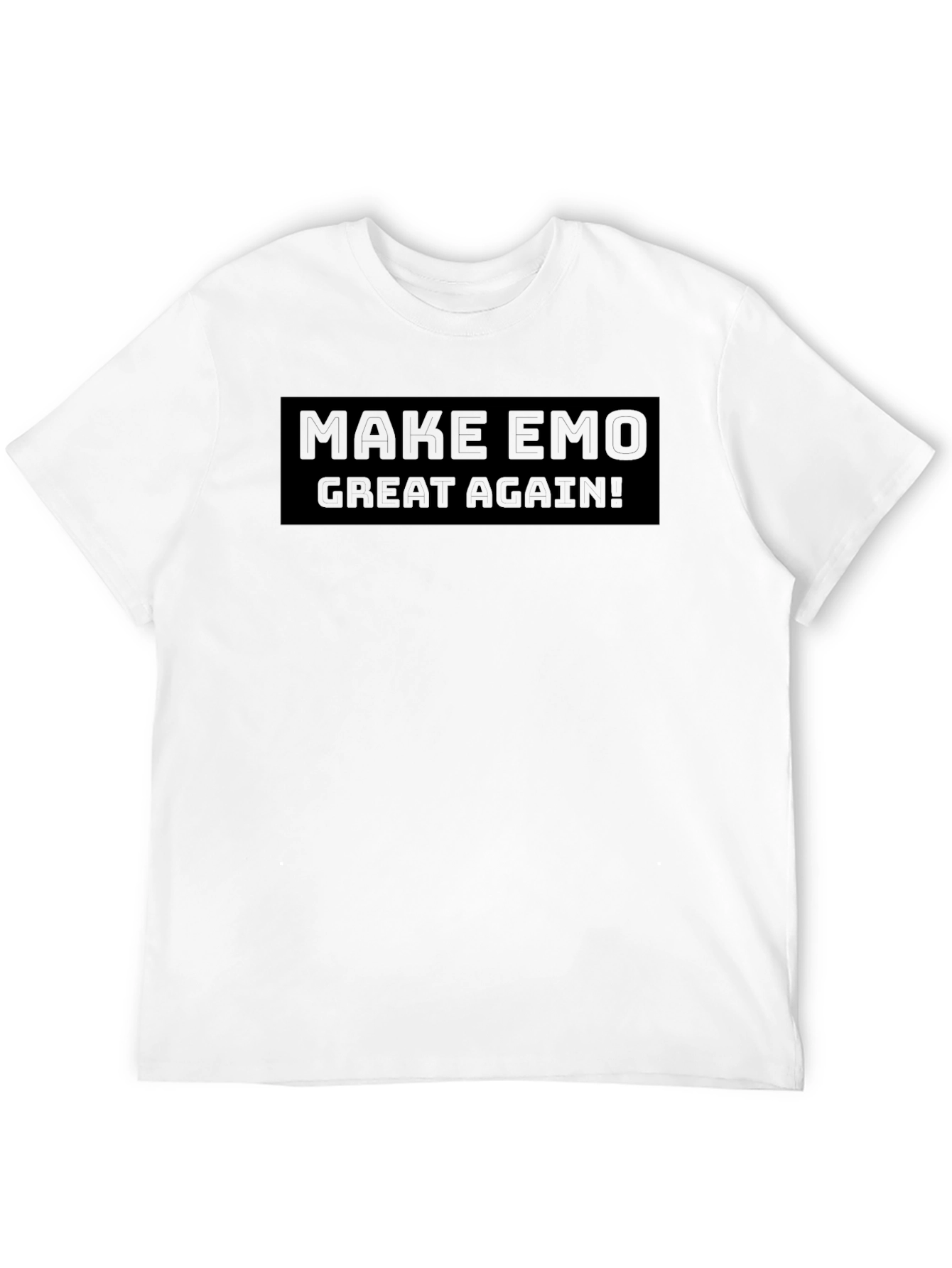 Make Emo Great Again Black Graphic Tee