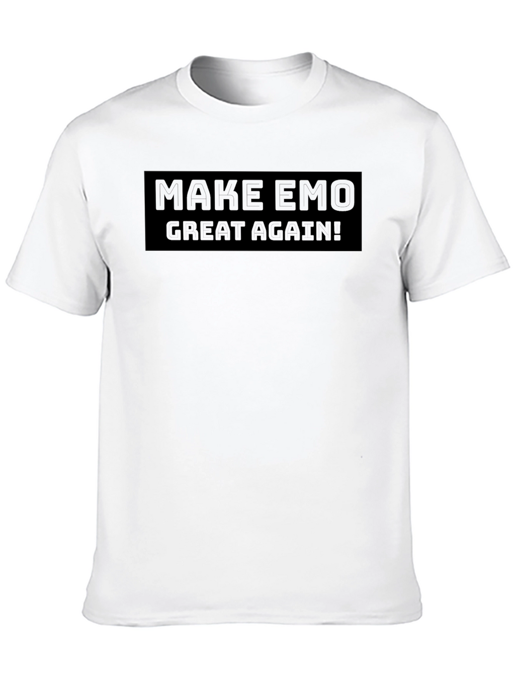 Make Emo Great Again Black Graphic Tee