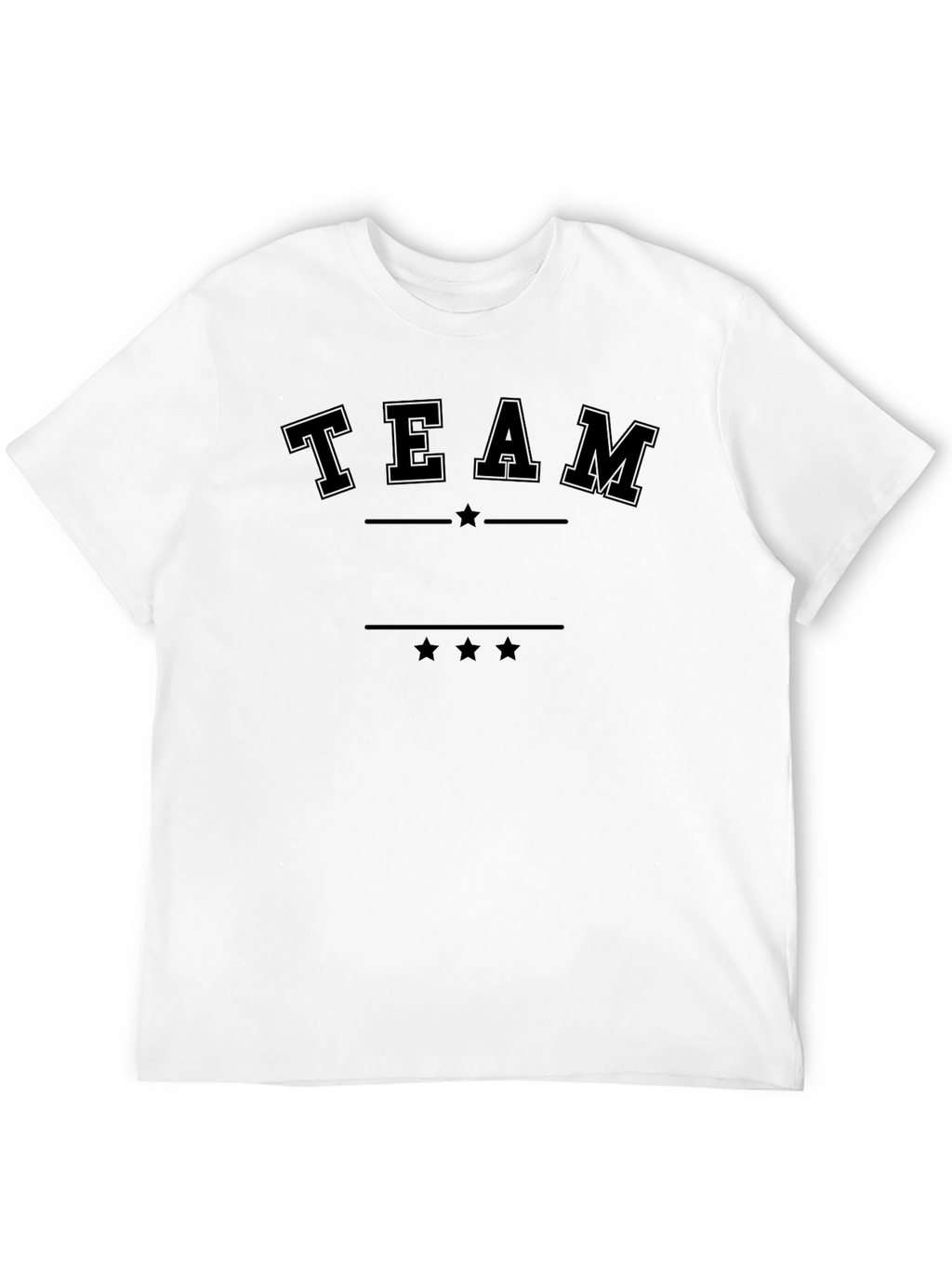 Team Graphic Black T-Shirt - Casual Style