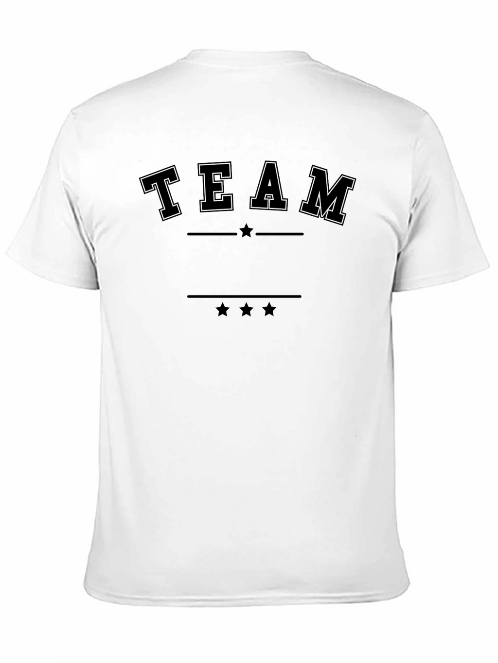 Team Graphic Black T-Shirt - Casual Style