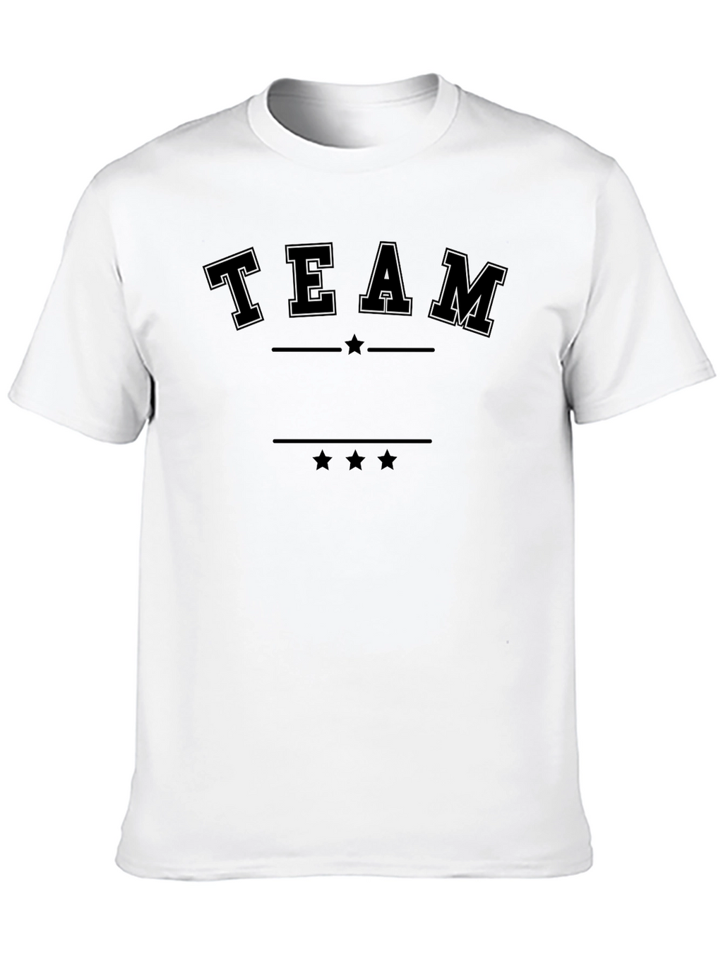 Team Graphic Black T-Shirt - Casual Style