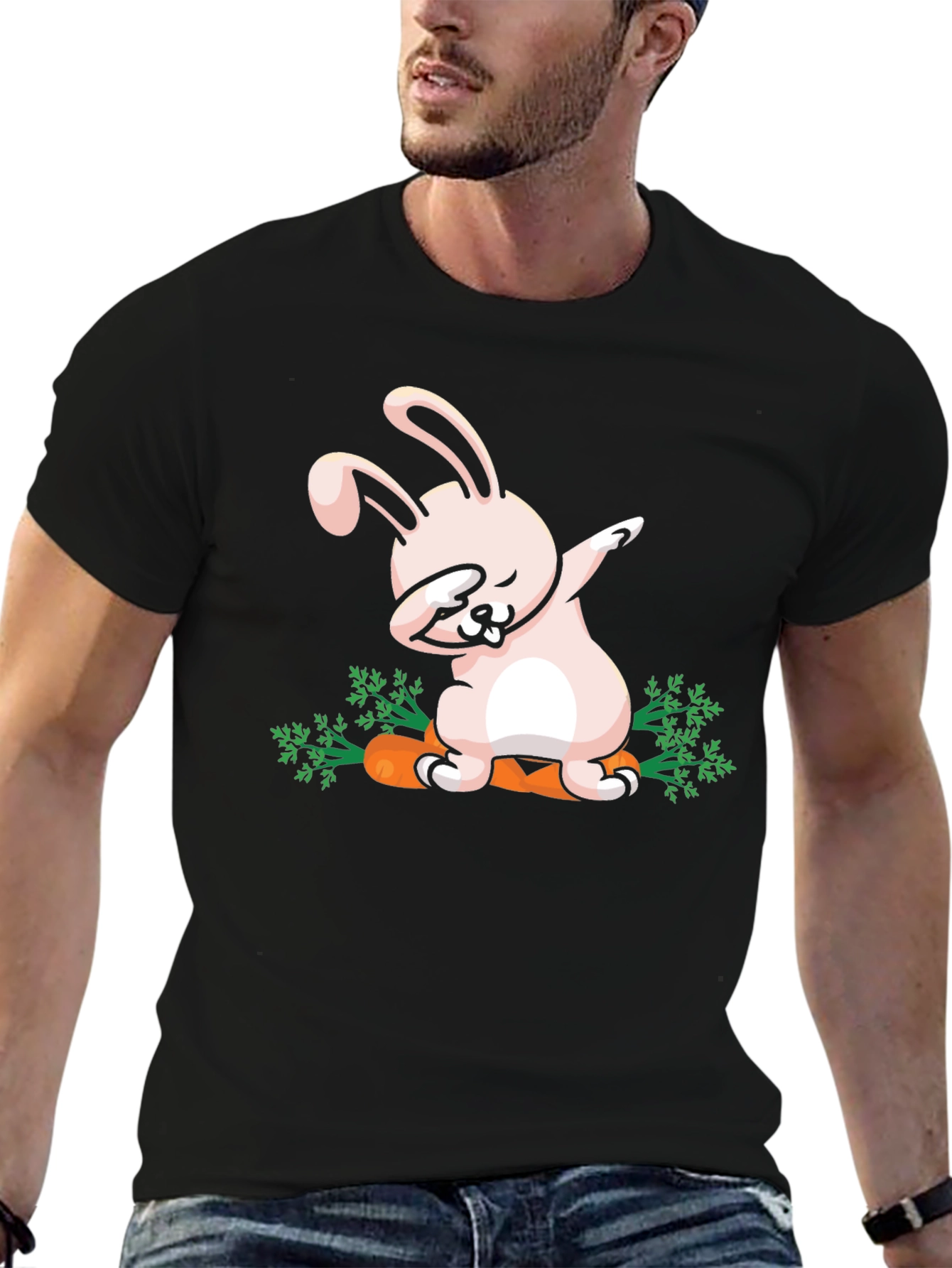 Dabbing Easter Bunny Carrot T-Shirt