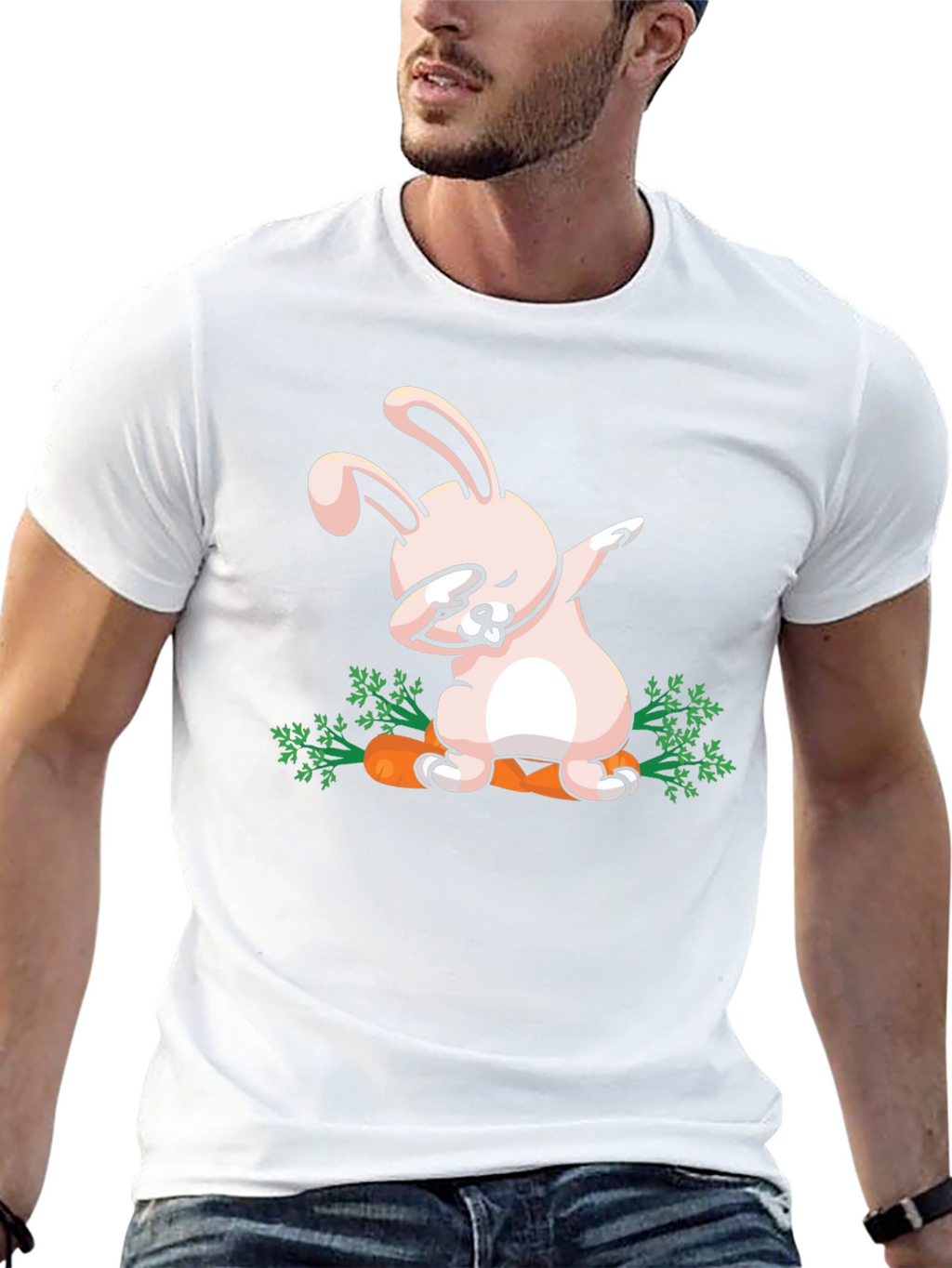 Dabbing Easter Bunny Carrot T-Shirt