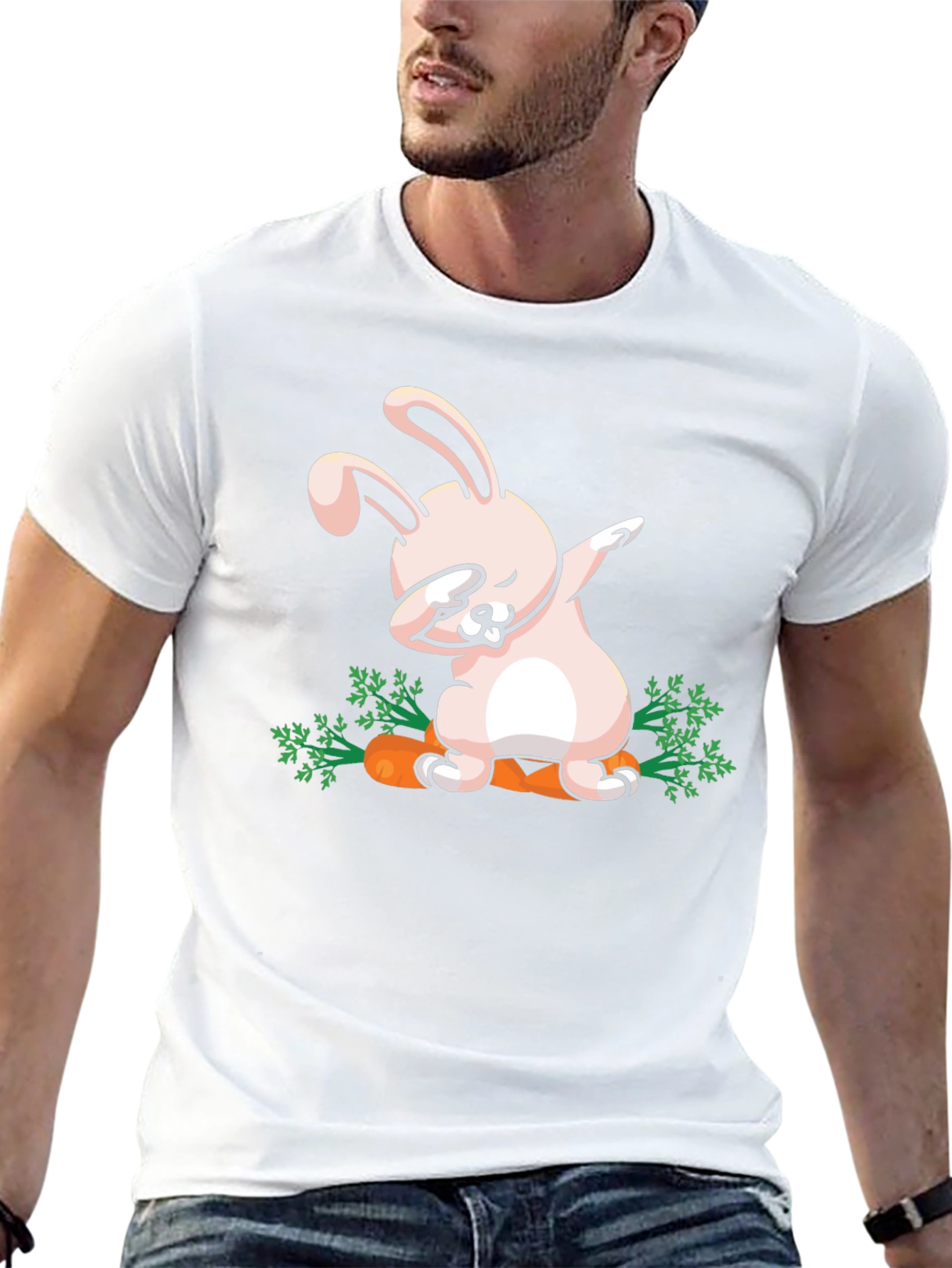Dabbing Easter Bunny Carrot T-Shirt