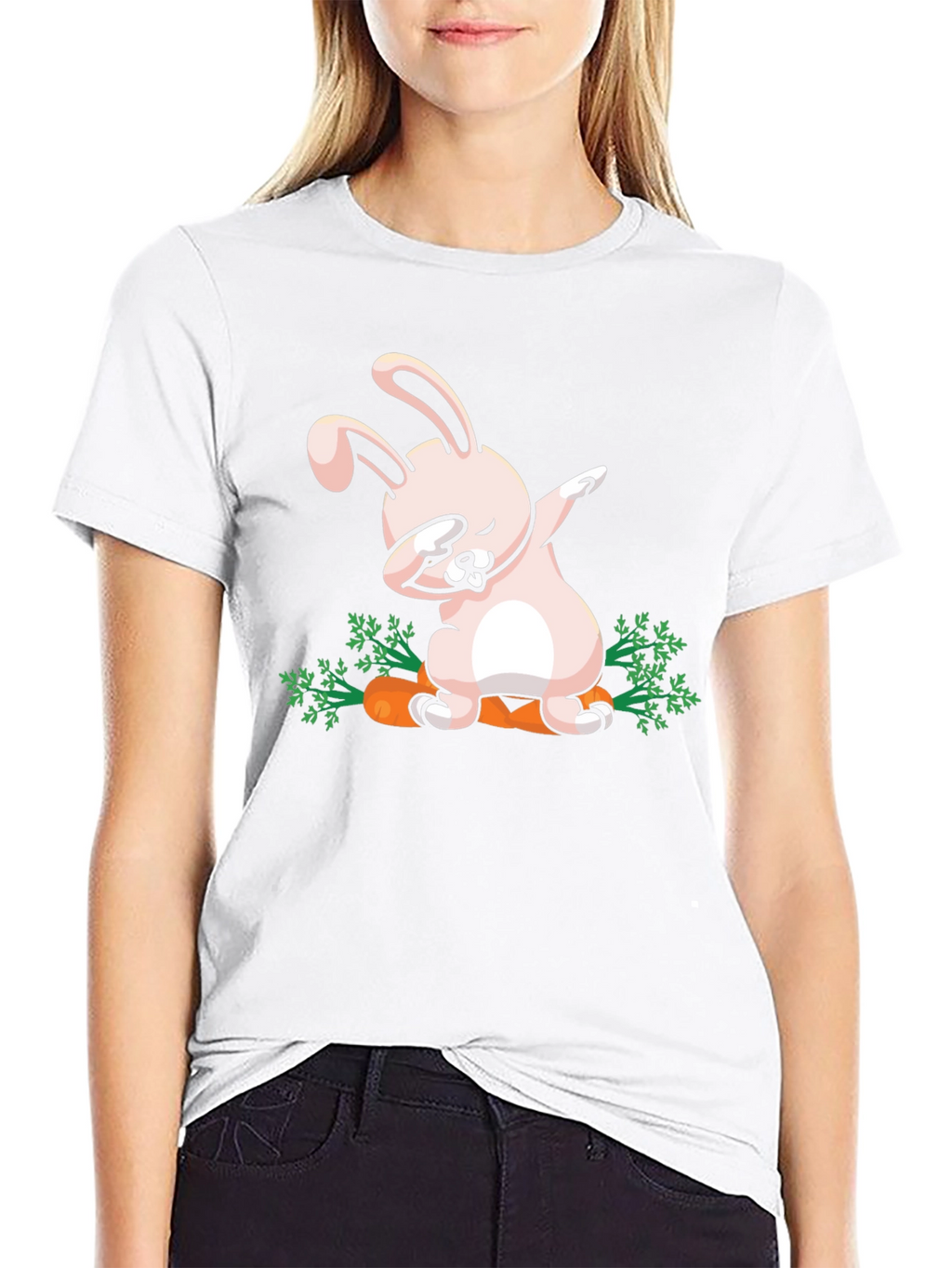 Dabbing Easter Bunny Carrot T-Shirt