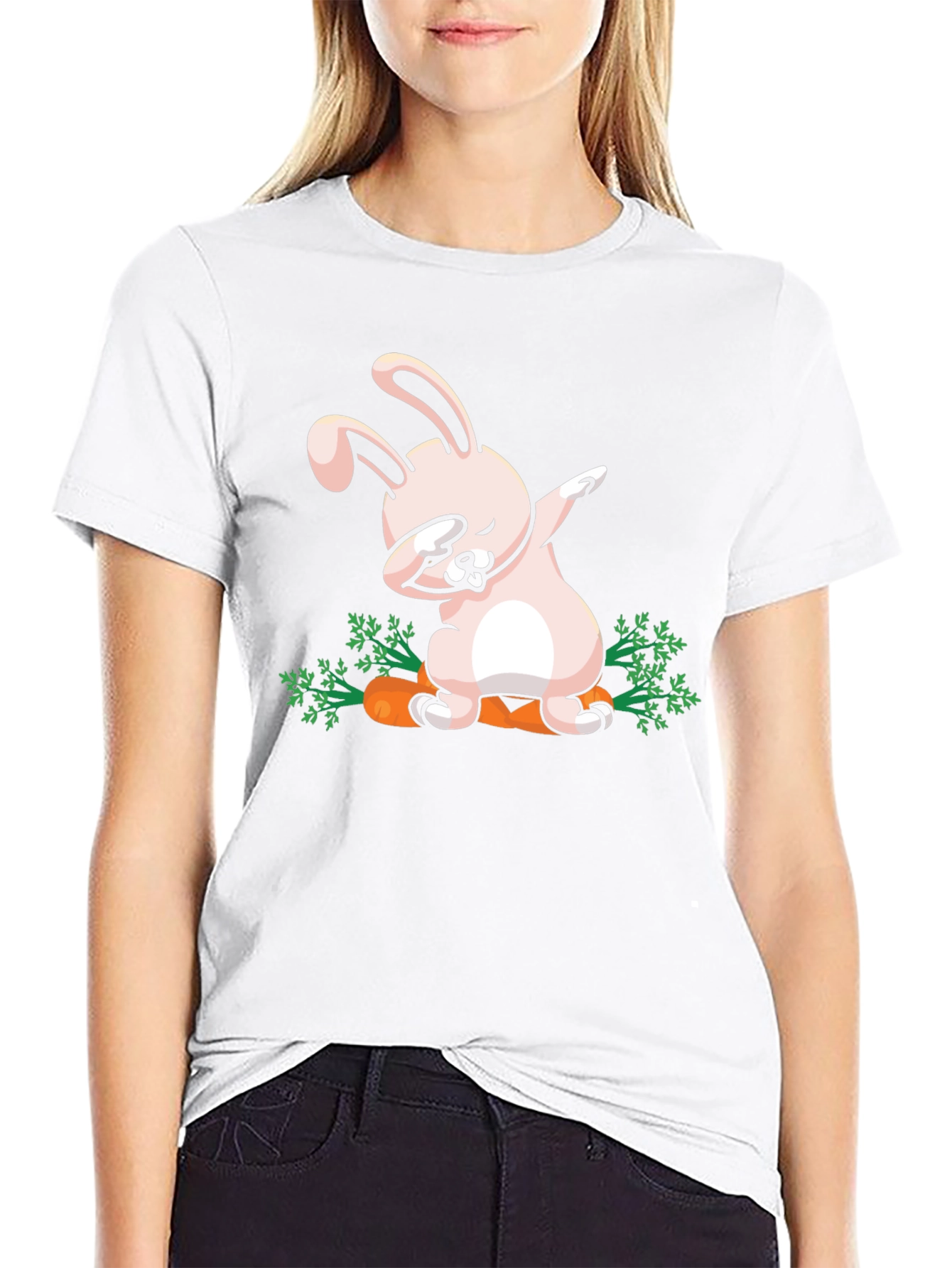 Dabbing Easter Bunny Carrot T-Shirt