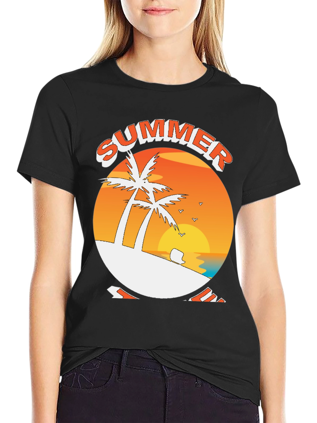 Summer Beach Palm Tree T-Shirt