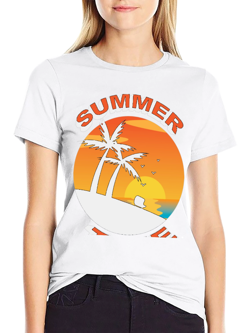 Summer Beach Palm Tree T-Shirt