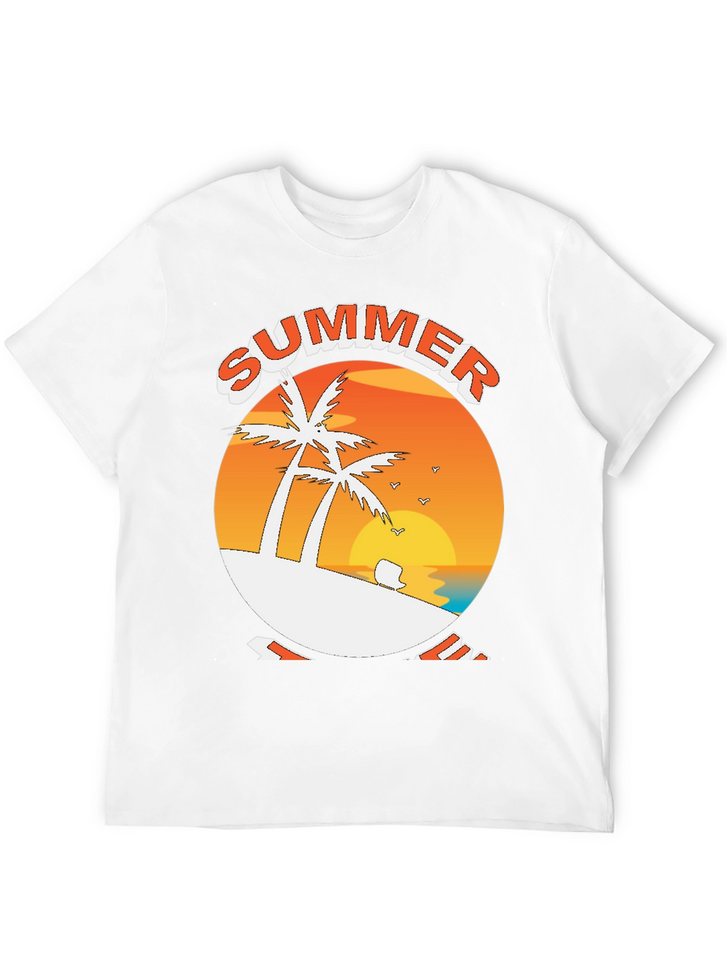 Summer Beach Palm Tree T-Shirt