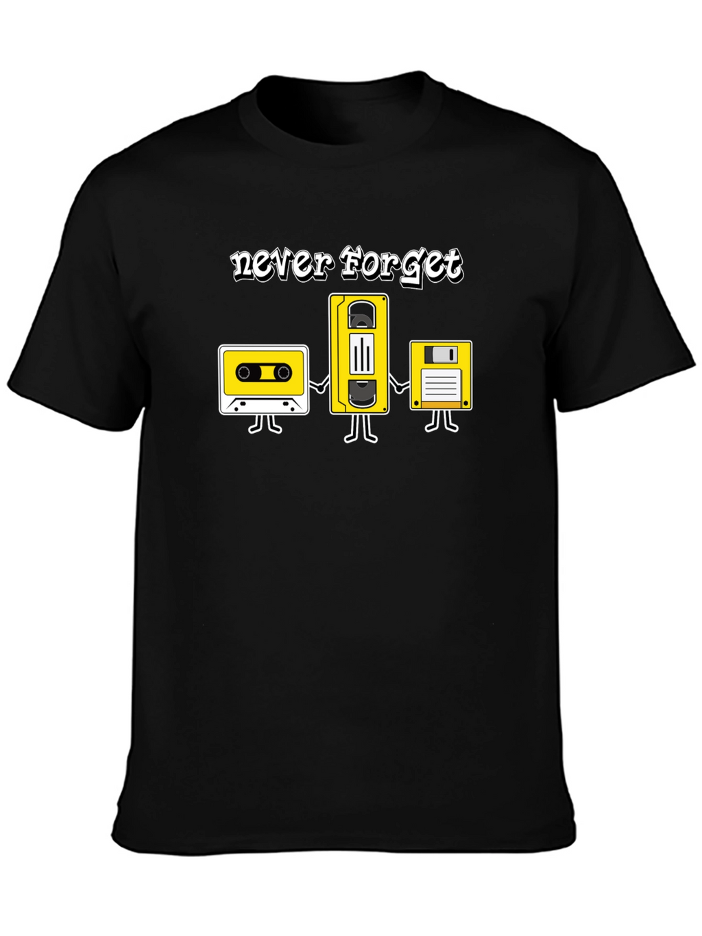 Retro Media Never Forget Graphic T-Shirt
