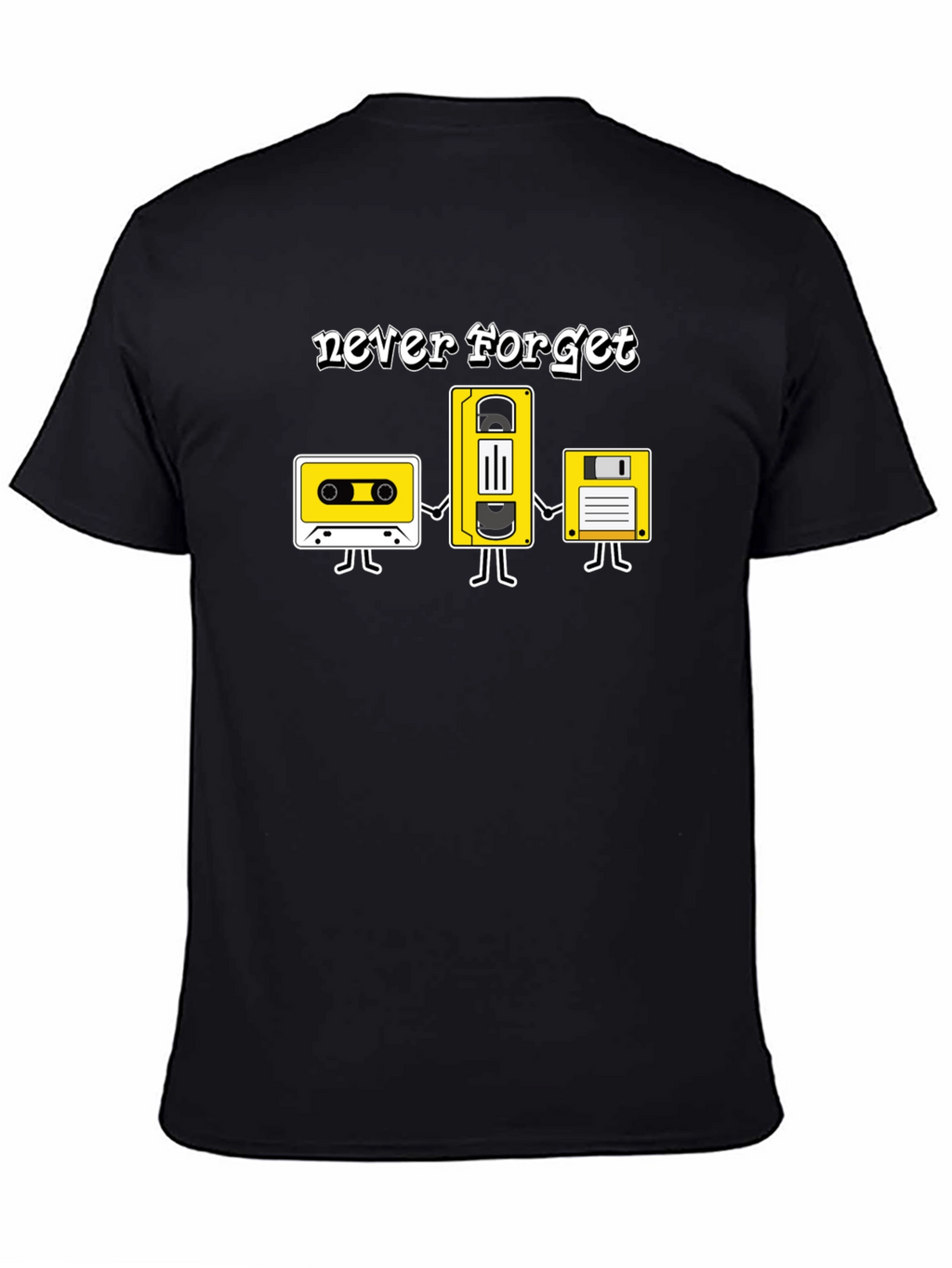 Retro Media Never Forget Graphic T-Shirt