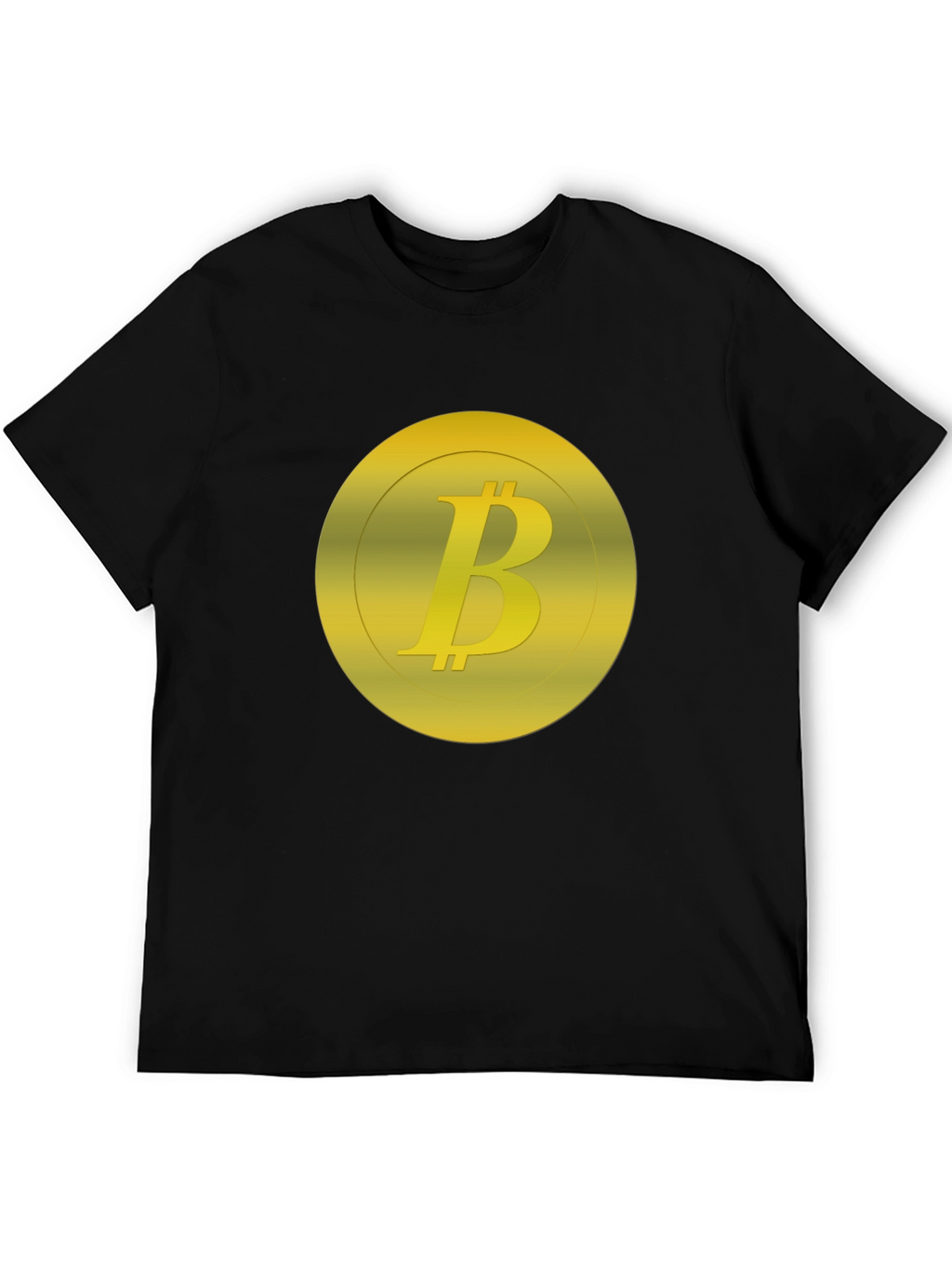 Bitcoin Logo Graphic Black T-Shirt