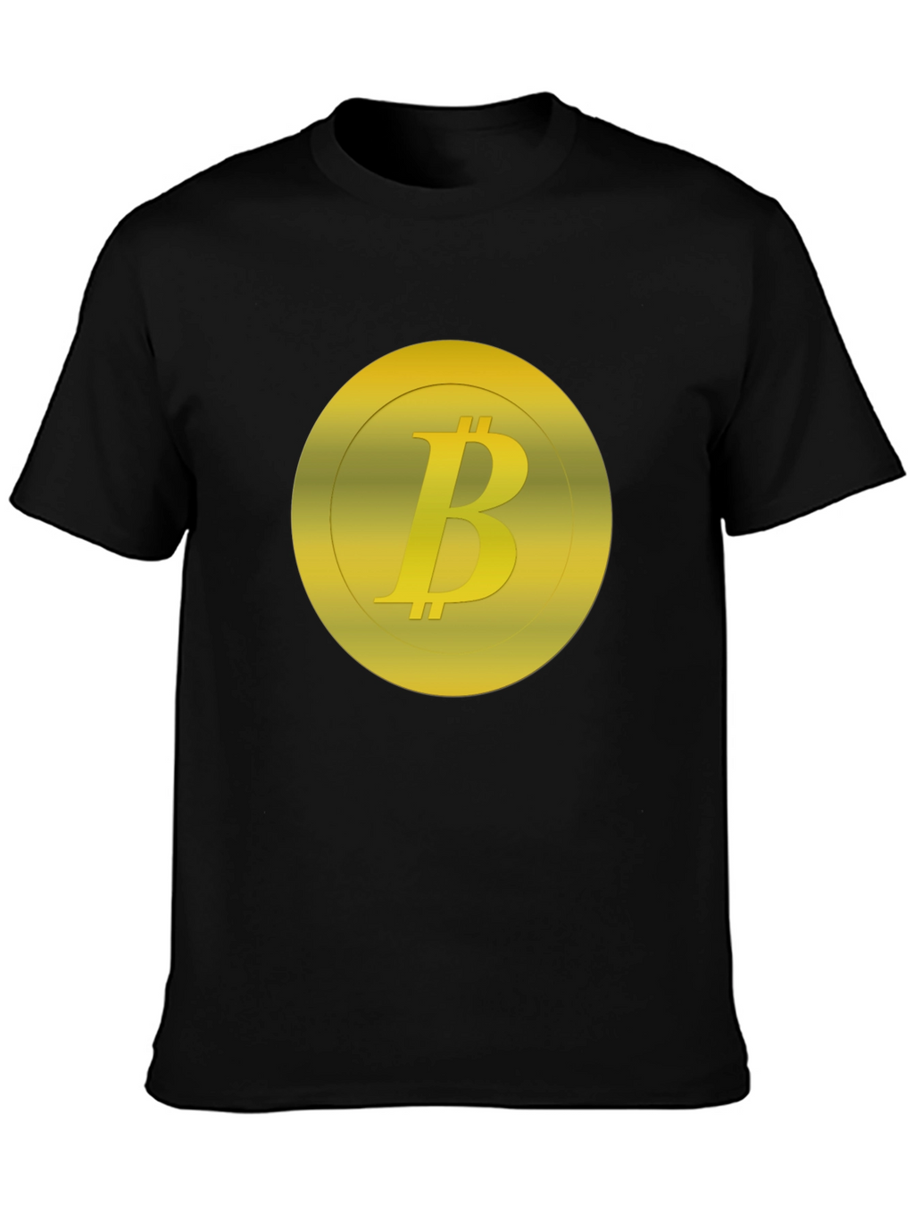 Bitcoin Logo Graphic Black T-Shirt