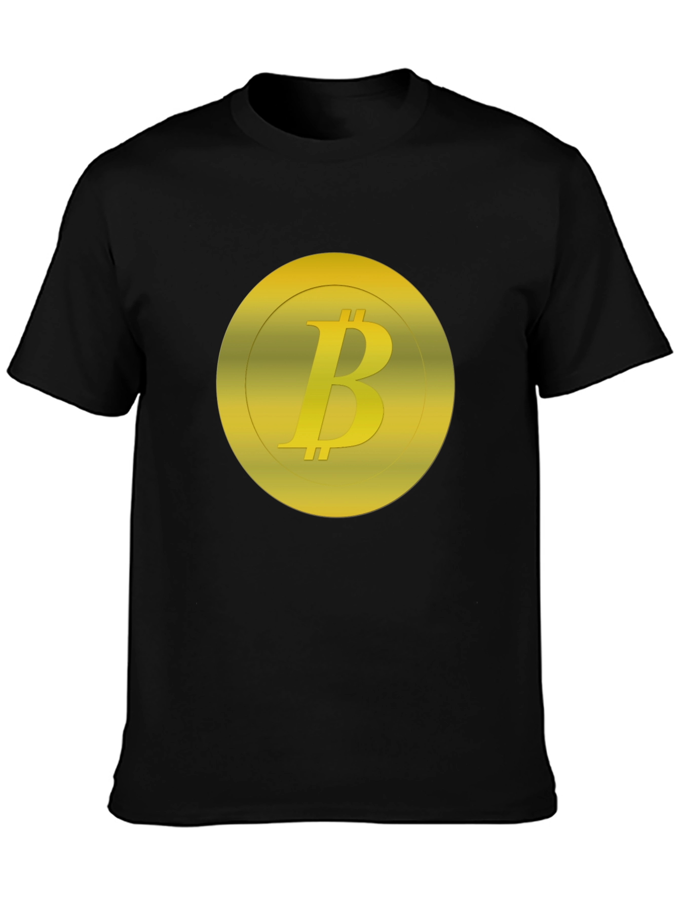 Bitcoin Logo Graphic Black T-Shirt